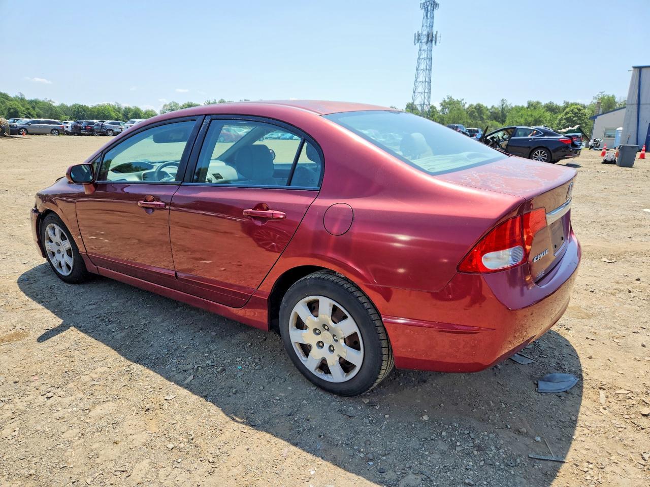 2010 Honda Civic Lx Maroon vin: 2HGFA1F55AH546792