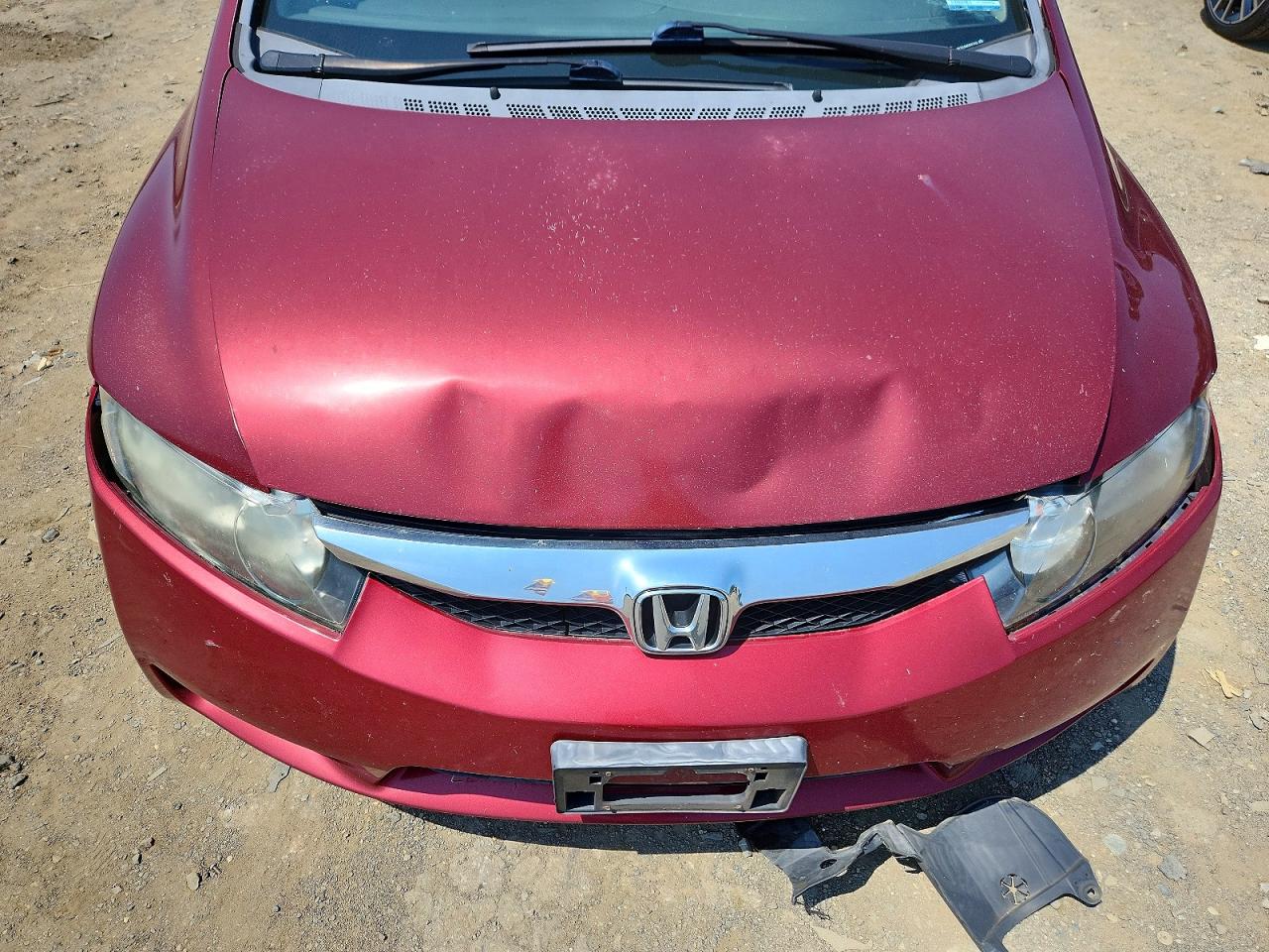 2010 Honda Civic Lx Maroon vin: 2HGFA1F55AH546792