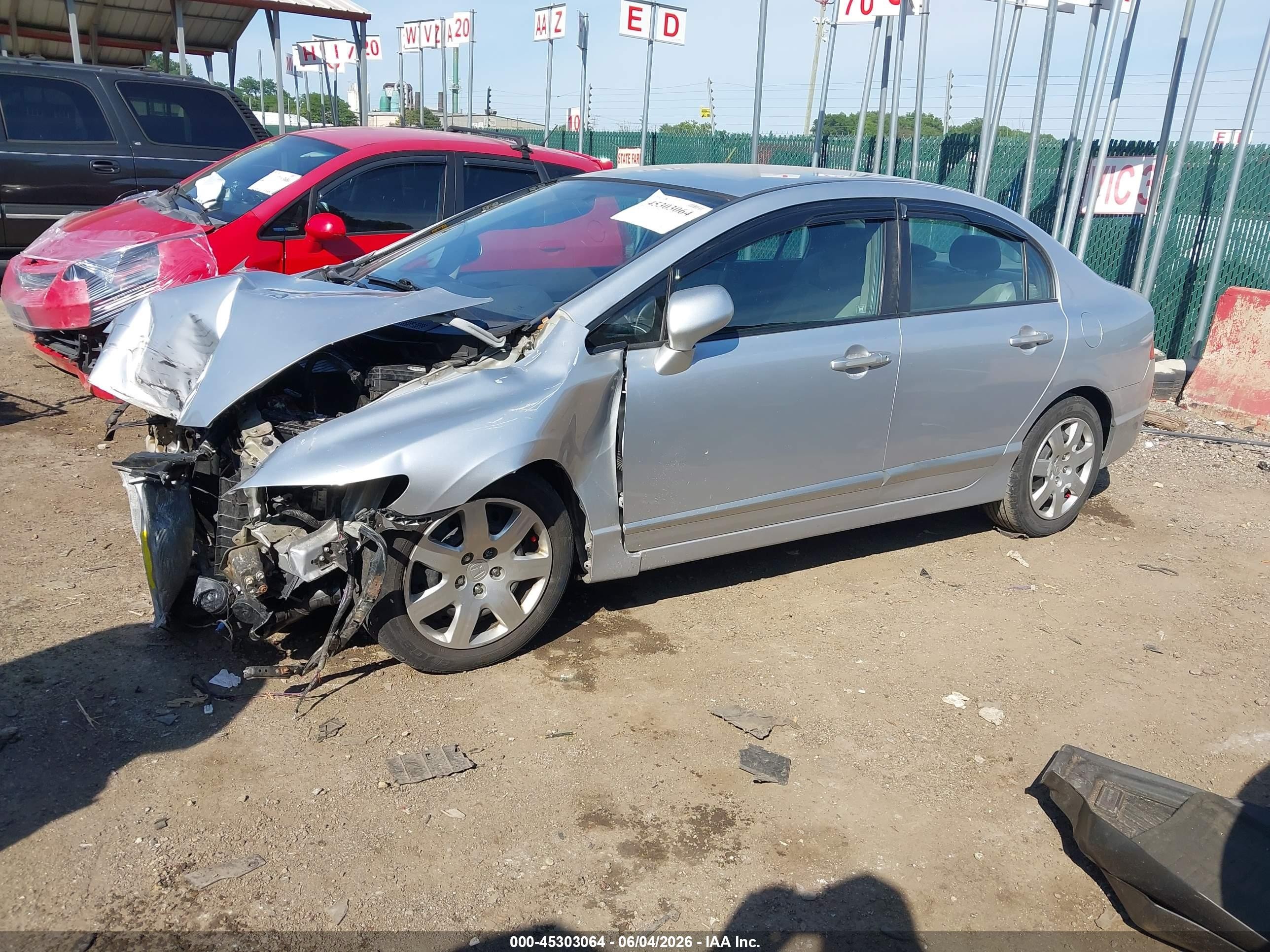 2010 Honda Civic Lx Silver vin: 2HGFA1F55AH556268
