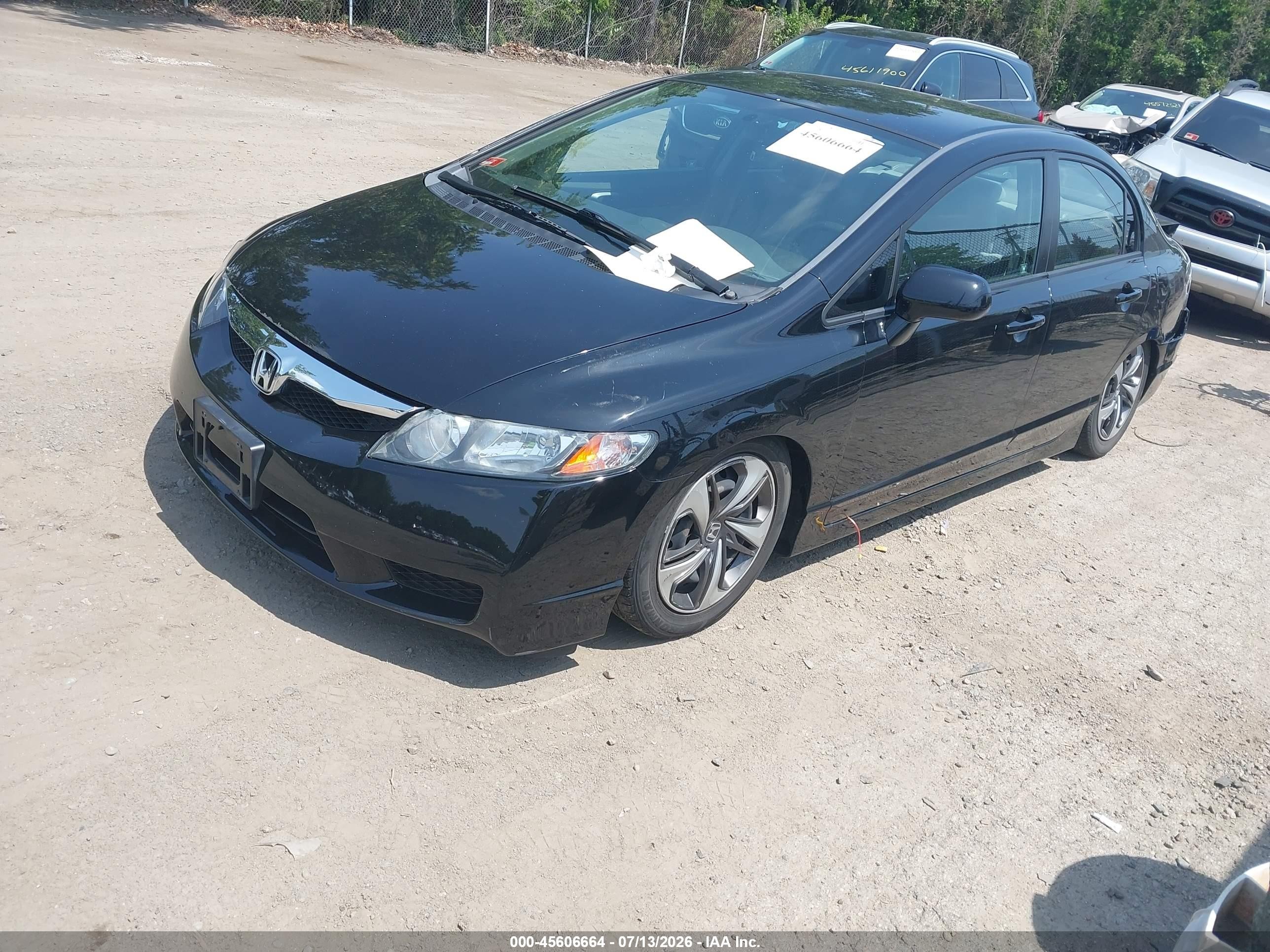 2010 Honda Civic Lx Black vin: 2HGFA1F55AH556917
