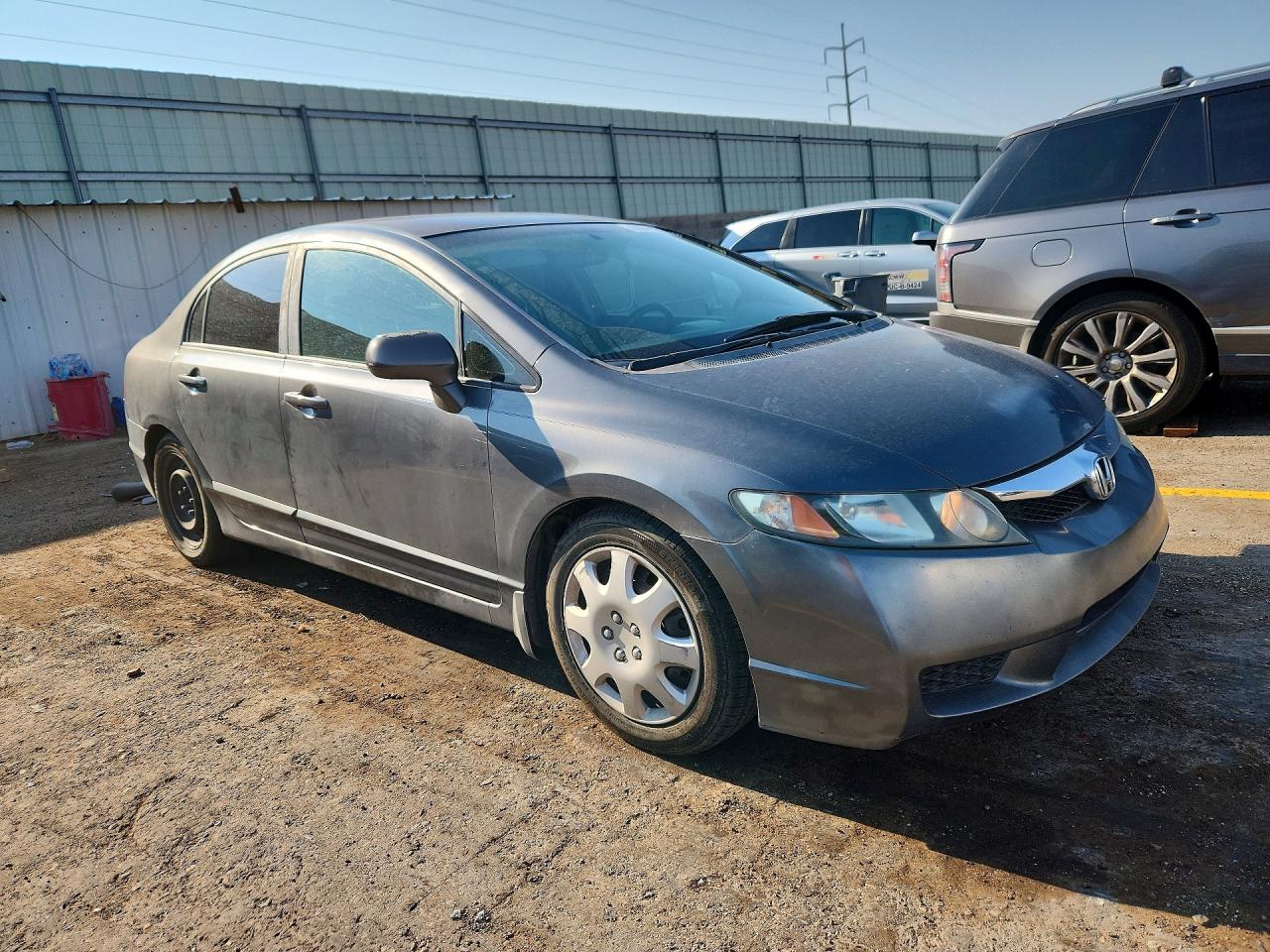 2010 Honda Civic Lx Gray vin: 2HGFA1F55AH561681
