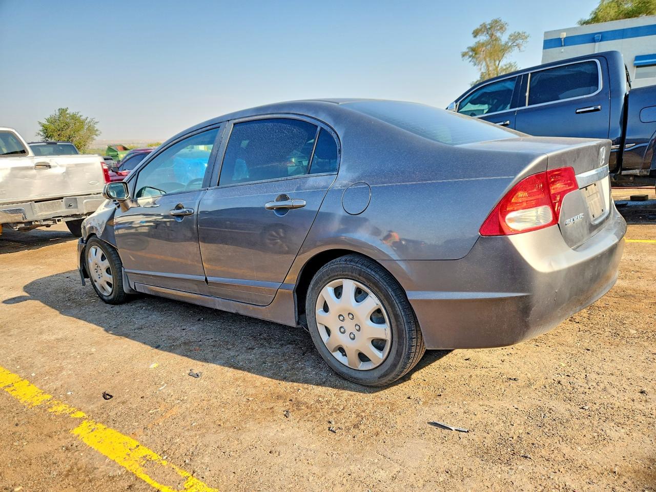 2010 Honda Civic Lx Gray vin: 2HGFA1F55AH561681