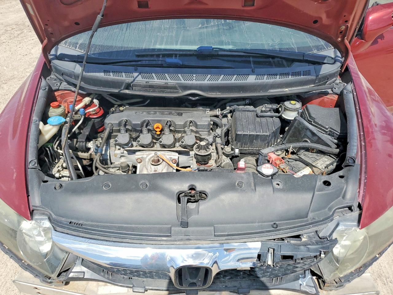 2010 Honda Civic Lx Maroon vin: 2HGFA1F55AH562510
