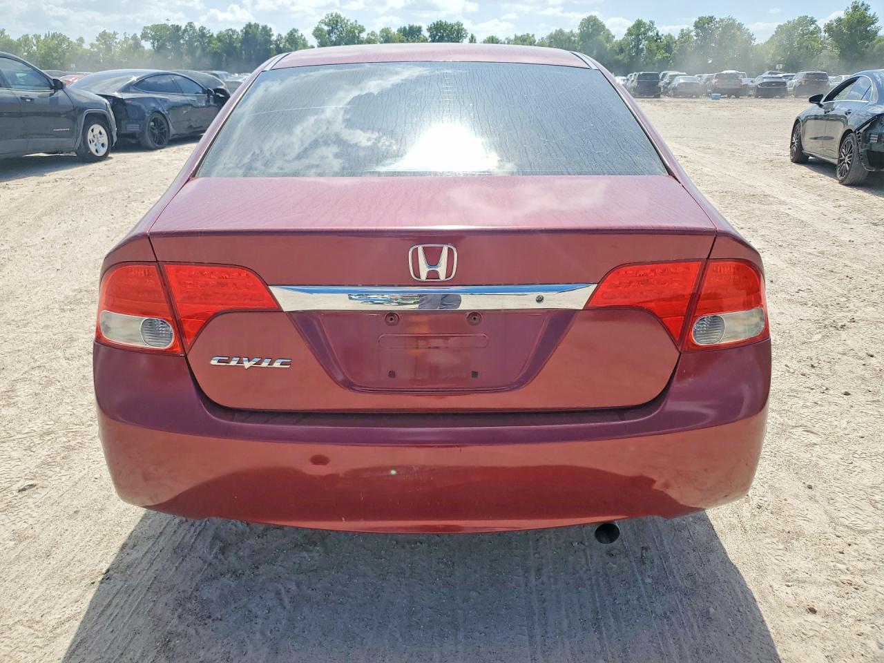 2010 Honda Civic Lx Maroon vin: 2HGFA1F55AH562510