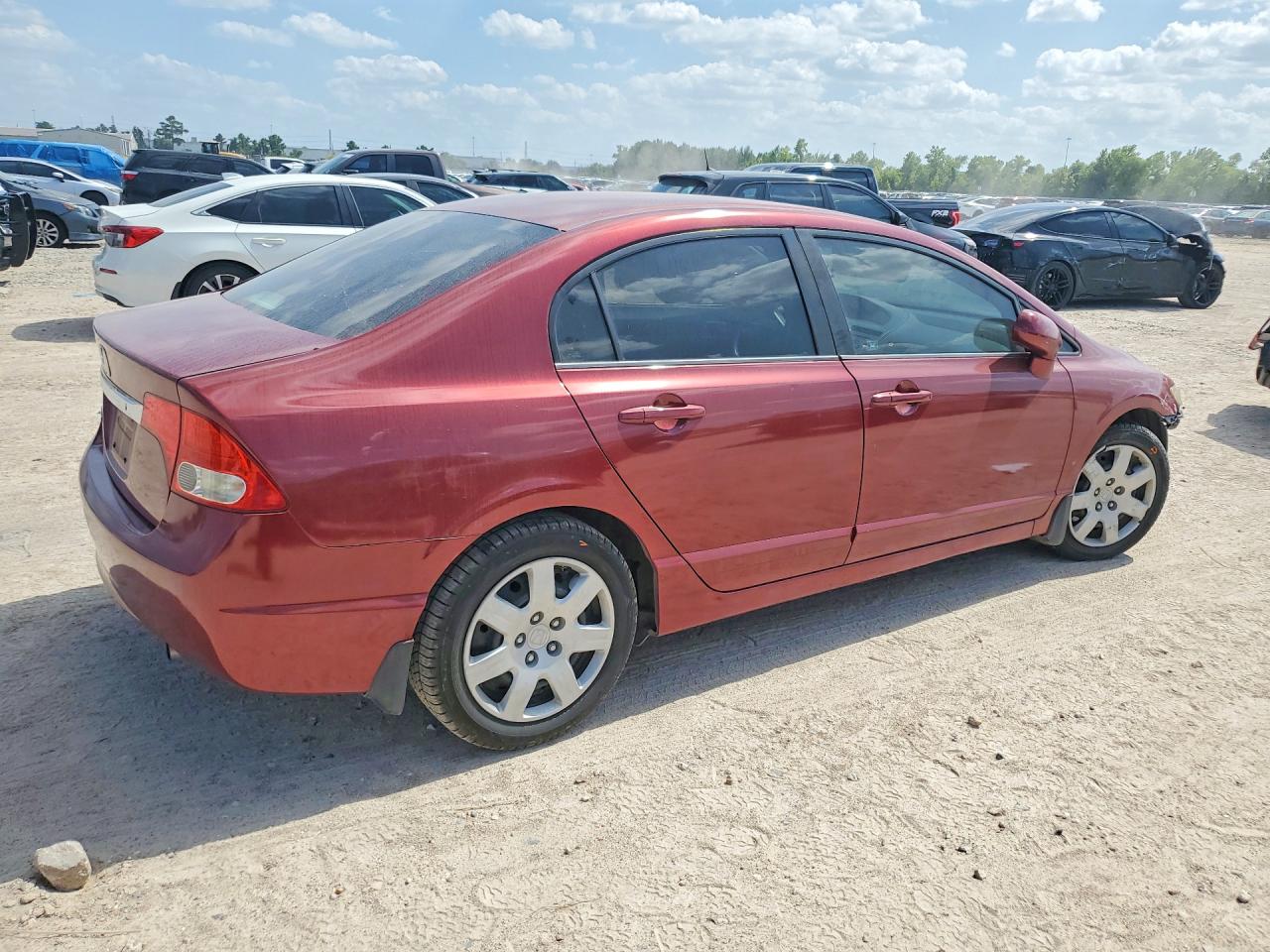 2010 Honda Civic Lx Maroon vin: 2HGFA1F55AH562510