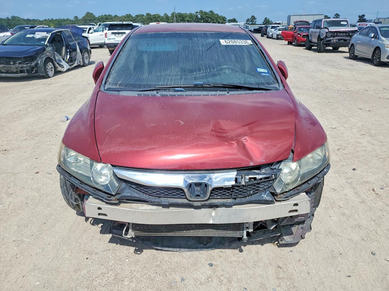 2010 Honda Civic Lx Maroon vin: 2HGFA1F55AH562510