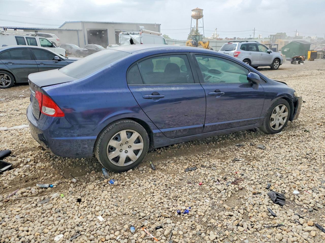 2010 Honda Civic Lx Blue vin: 2HGFA1F55AH566217