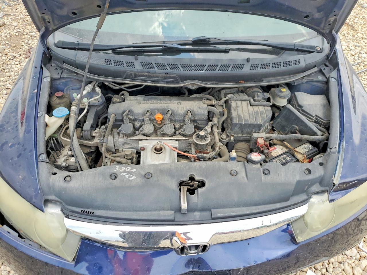 2010 Honda Civic Lx Blue vin: 2HGFA1F55AH566217