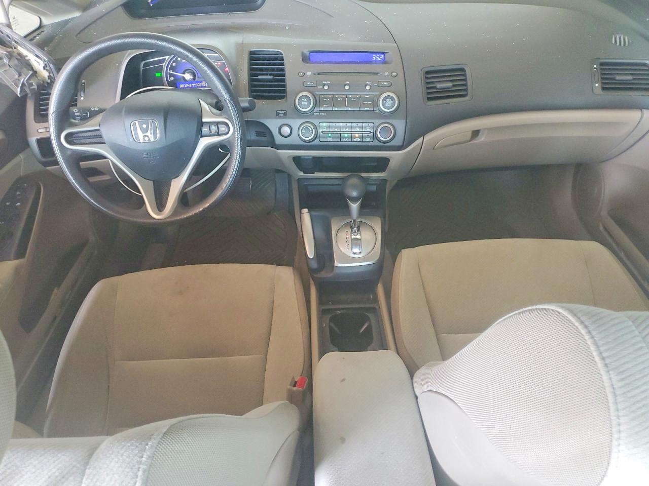 2010 Honda Civic Lx White vin: 2HGFA1F55AH579260