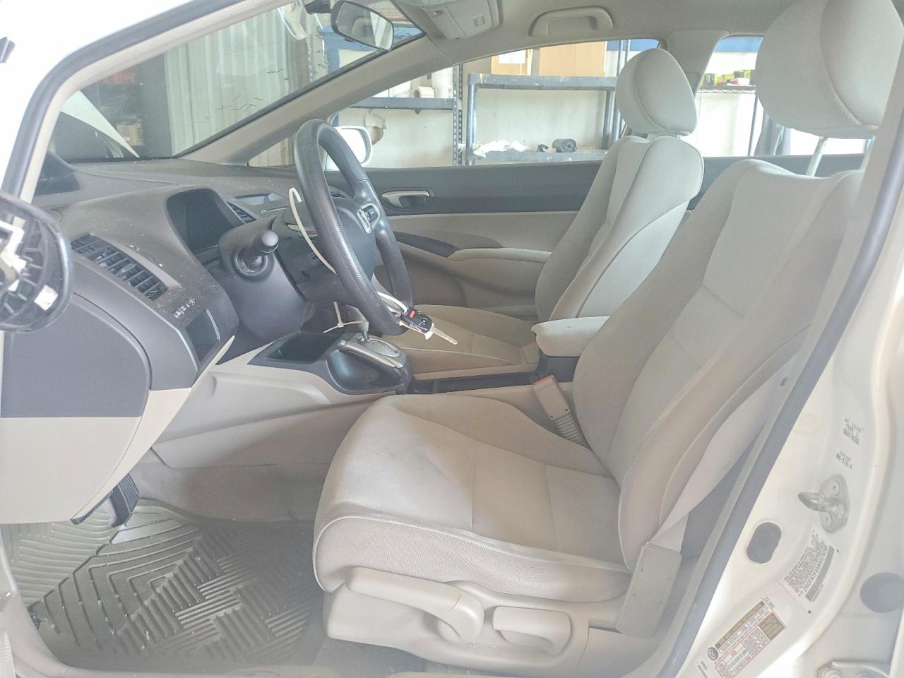 2010 Honda Civic Lx White vin: 2HGFA1F55AH579260