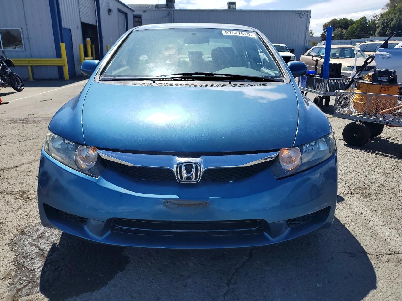 2010 Honda Civic Lx Blue vin: 2HGFA1F55AH581333