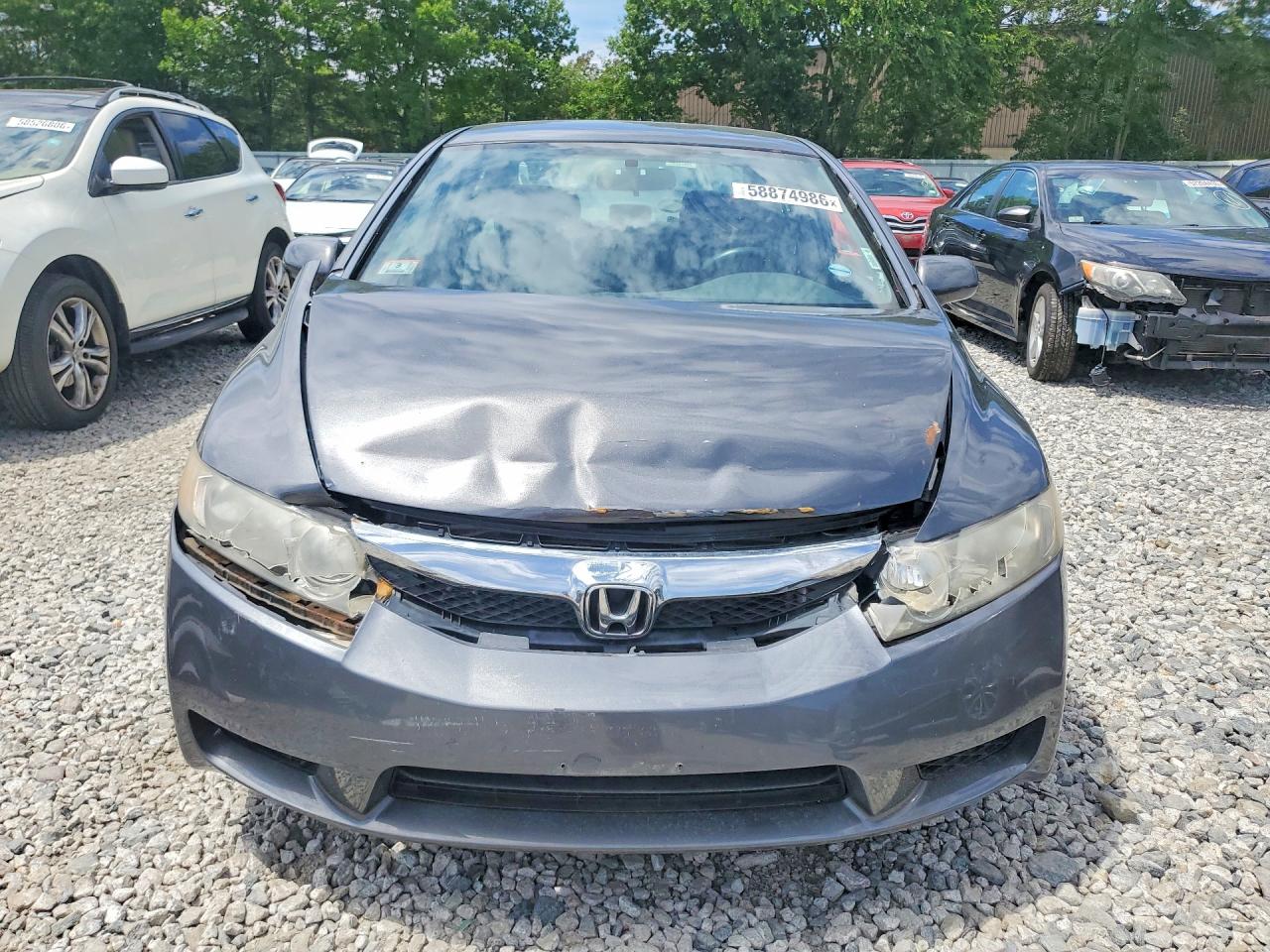 2011 Honda Civic Lx Silver vin: 2HGFA1F55BH305106