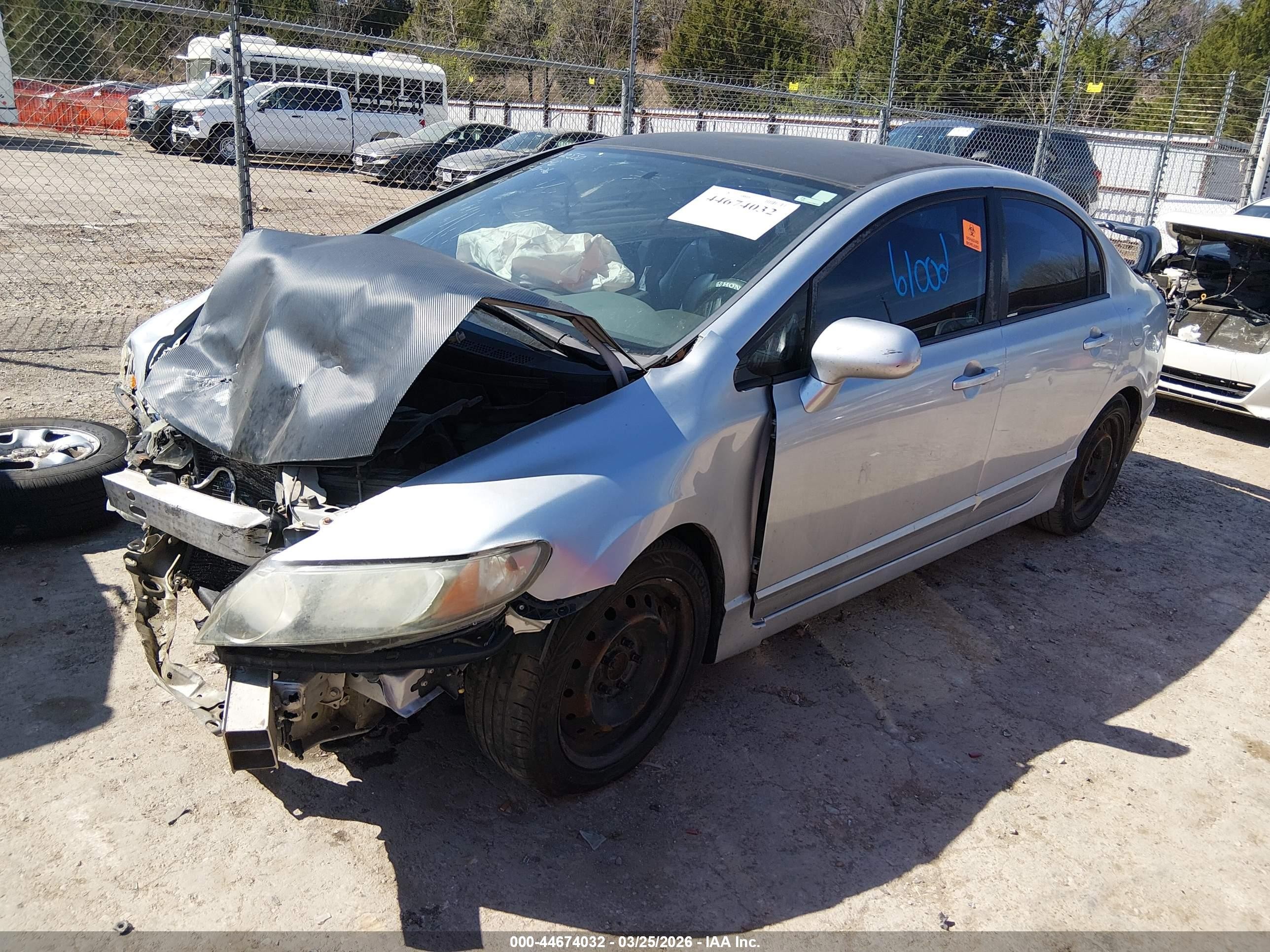 2011 Honda Civic Lx Серый vin: 2HGFA1F55BH305168