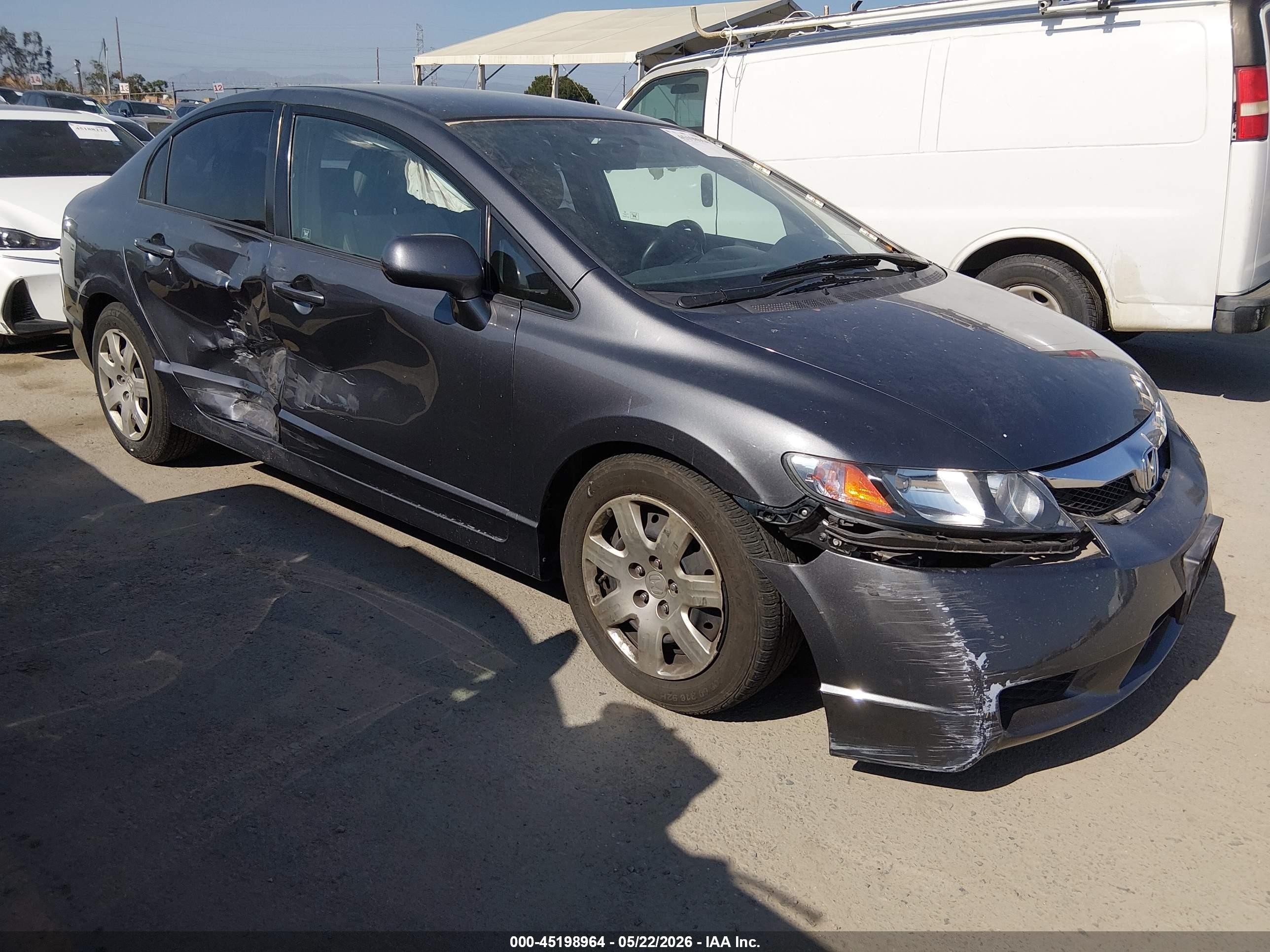 2011 Honda Civic Lx Gray vin: 2HGFA1F55BH308345