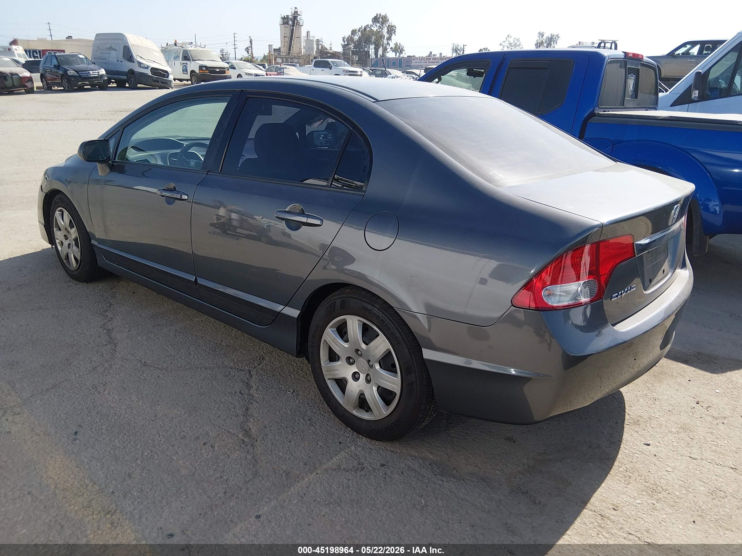 2011 Honda Civic Lx Gray vin: 2HGFA1F55BH308345