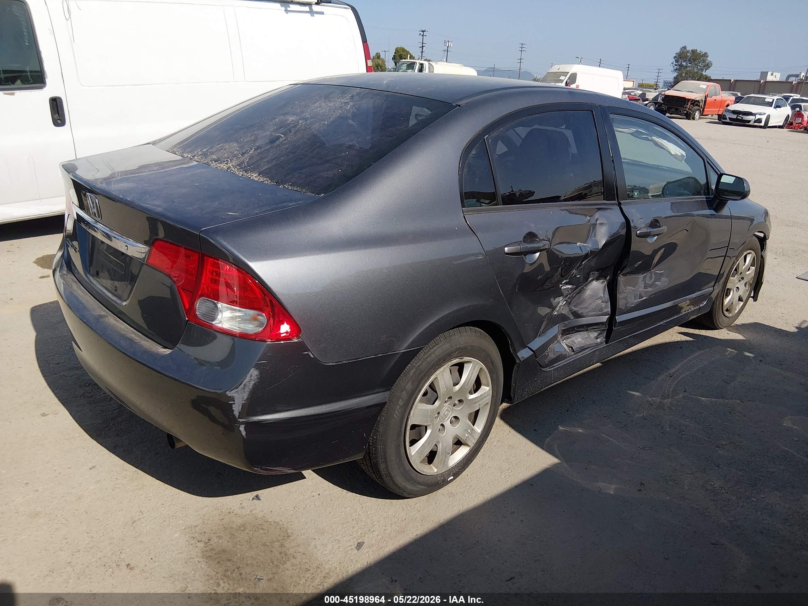 2011 Honda Civic Lx Gray vin: 2HGFA1F55BH308345