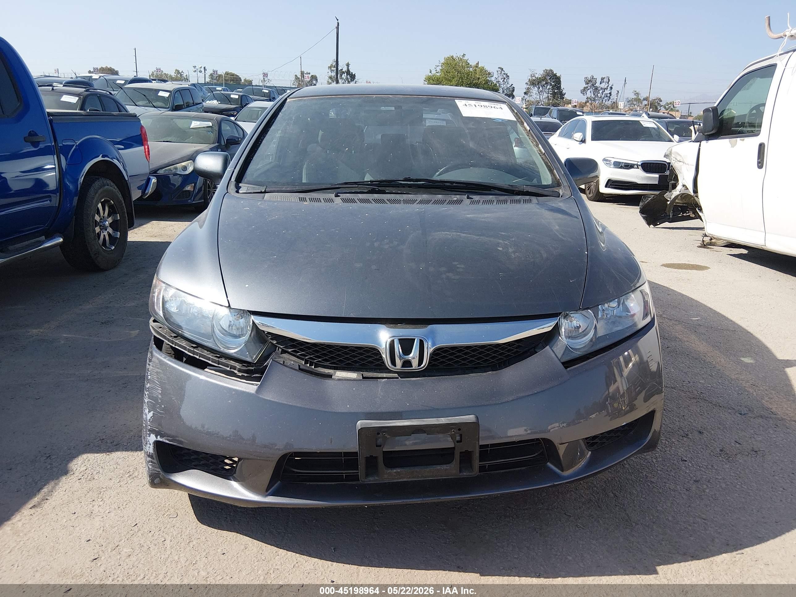 2011 Honda Civic Lx Gray vin: 2HGFA1F55BH308345