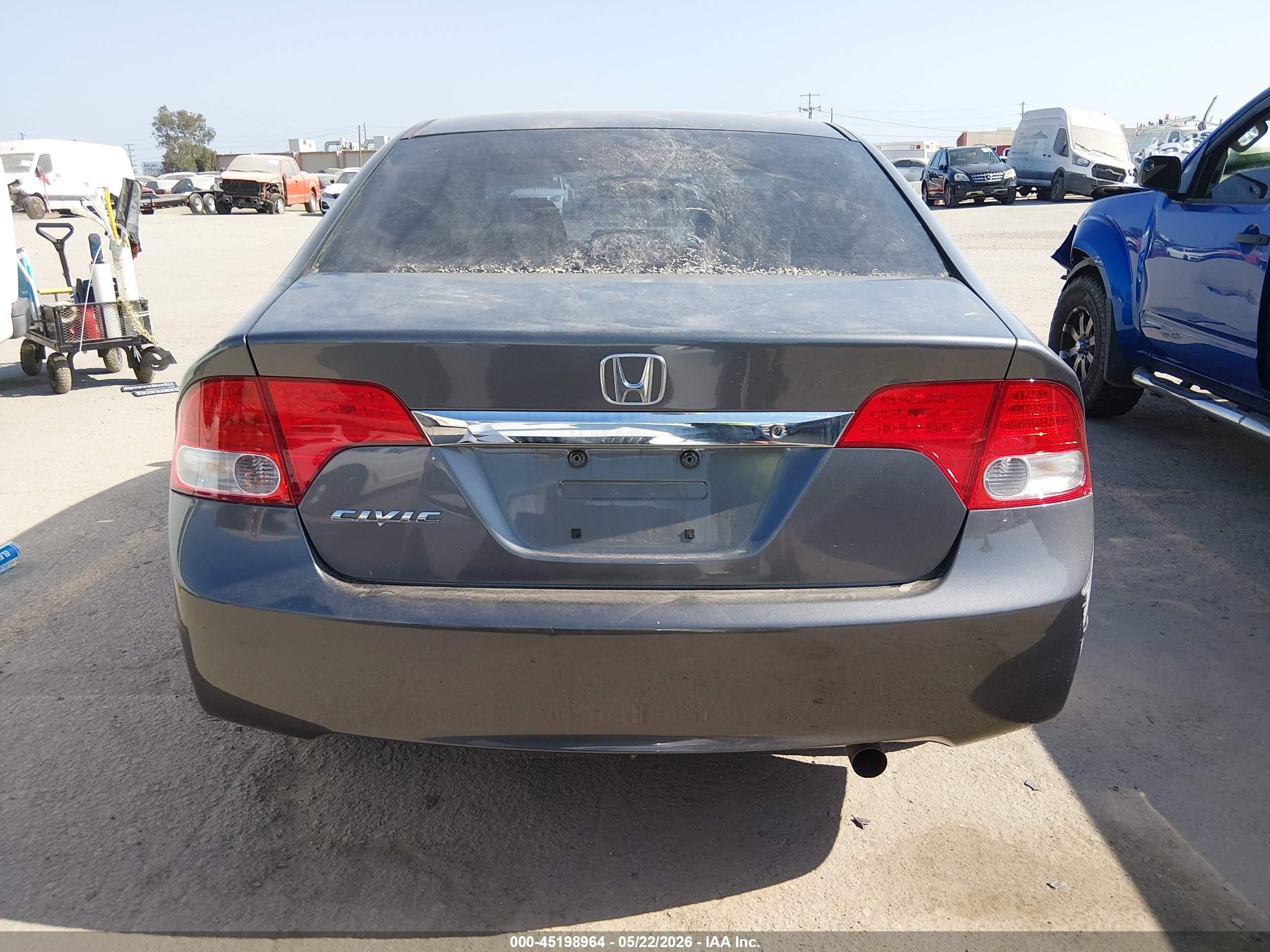 2011 Honda Civic Lx Gray vin: 2HGFA1F55BH308345
