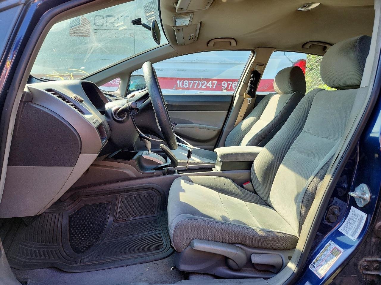 2011 Honda Civic Lx Blue vin: 2HGFA1F55BH500137