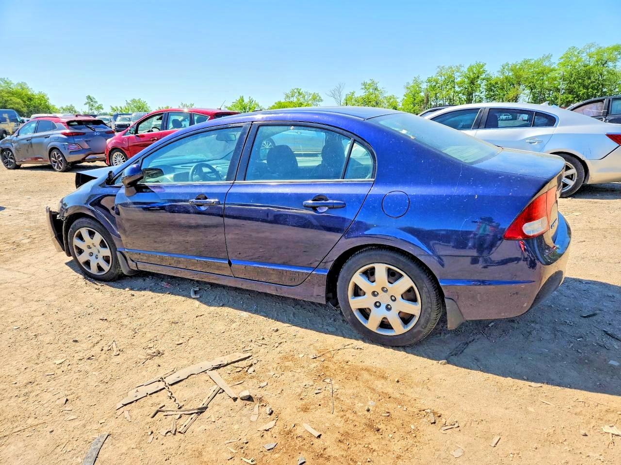 2011 Honda Civic Lx Blue vin: 2HGFA1F55BH500137