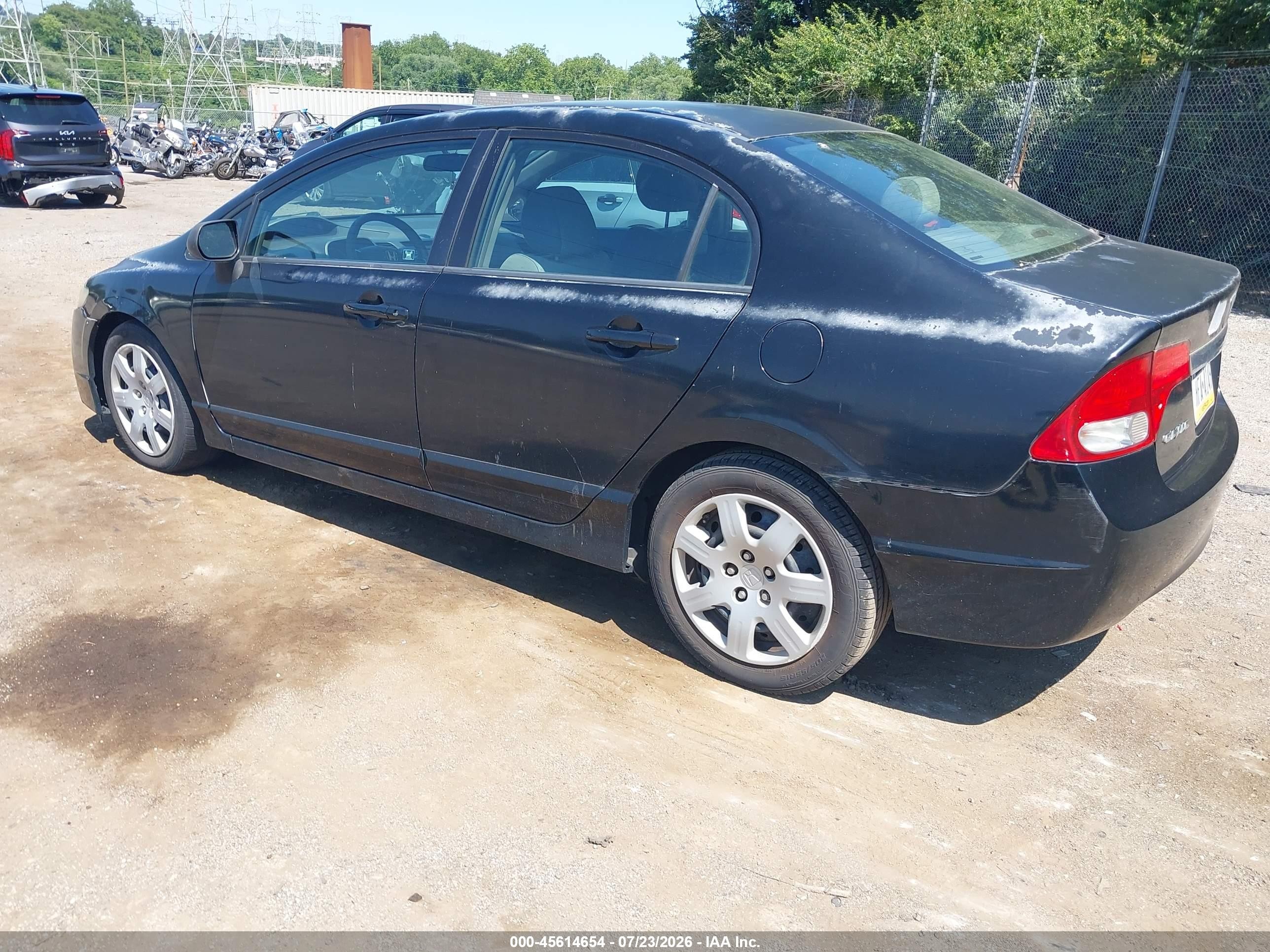 2011 Honda Civic Lx Black vin: 2HGFA1F55BH507041
