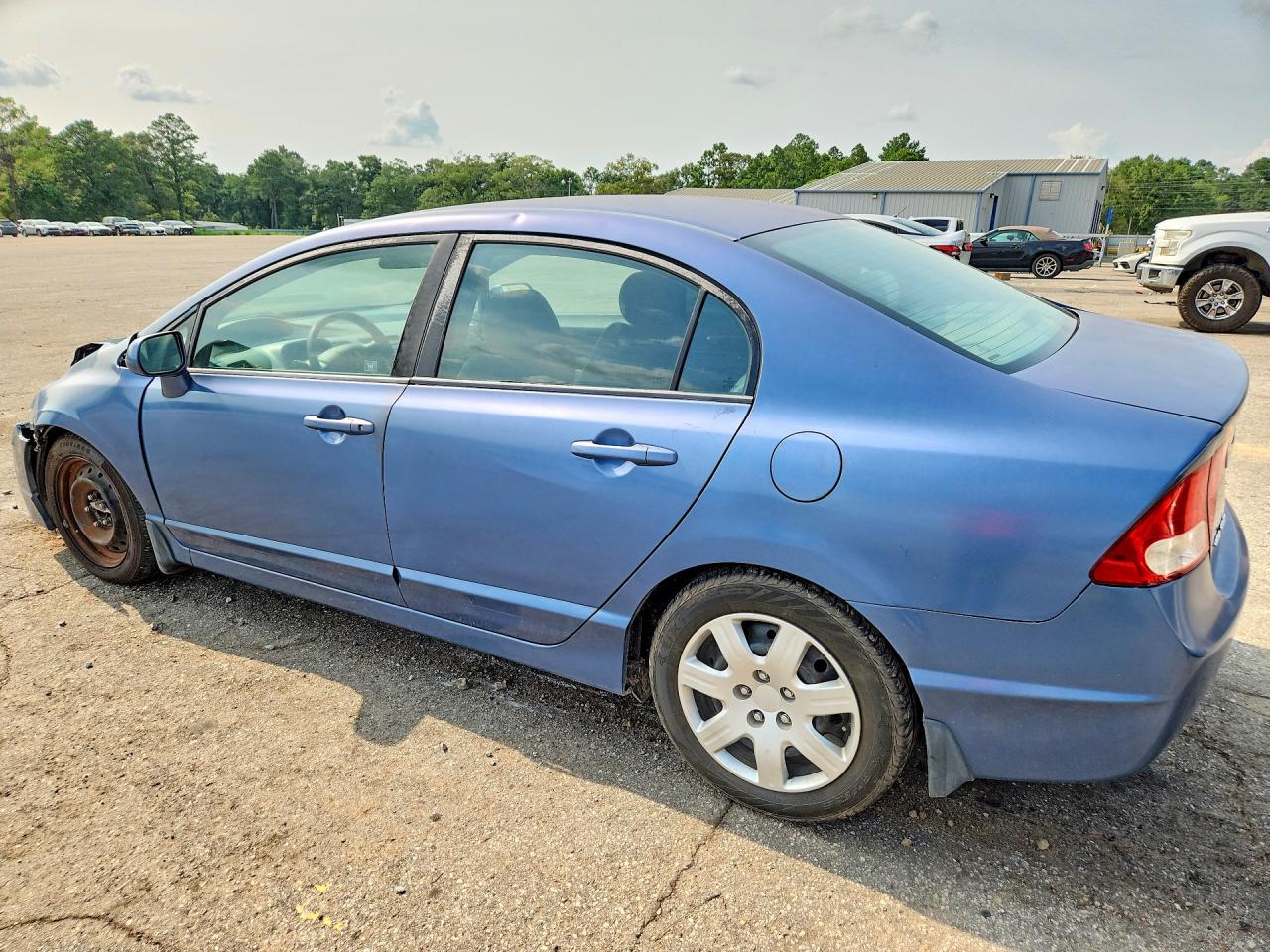 2011 Honda Civic 4d Lx Blue vin: 2HGFA1F55BH510442