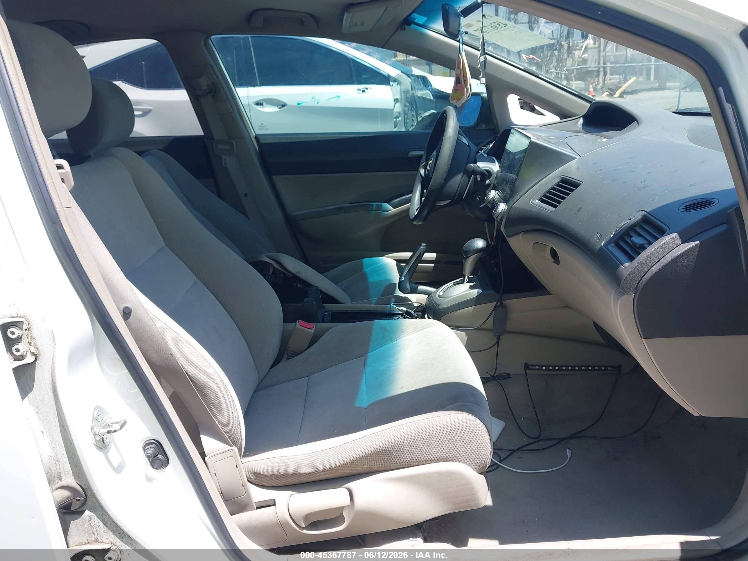 2011 Honda Civic Lx White vin: 2HGFA1F55BH514572