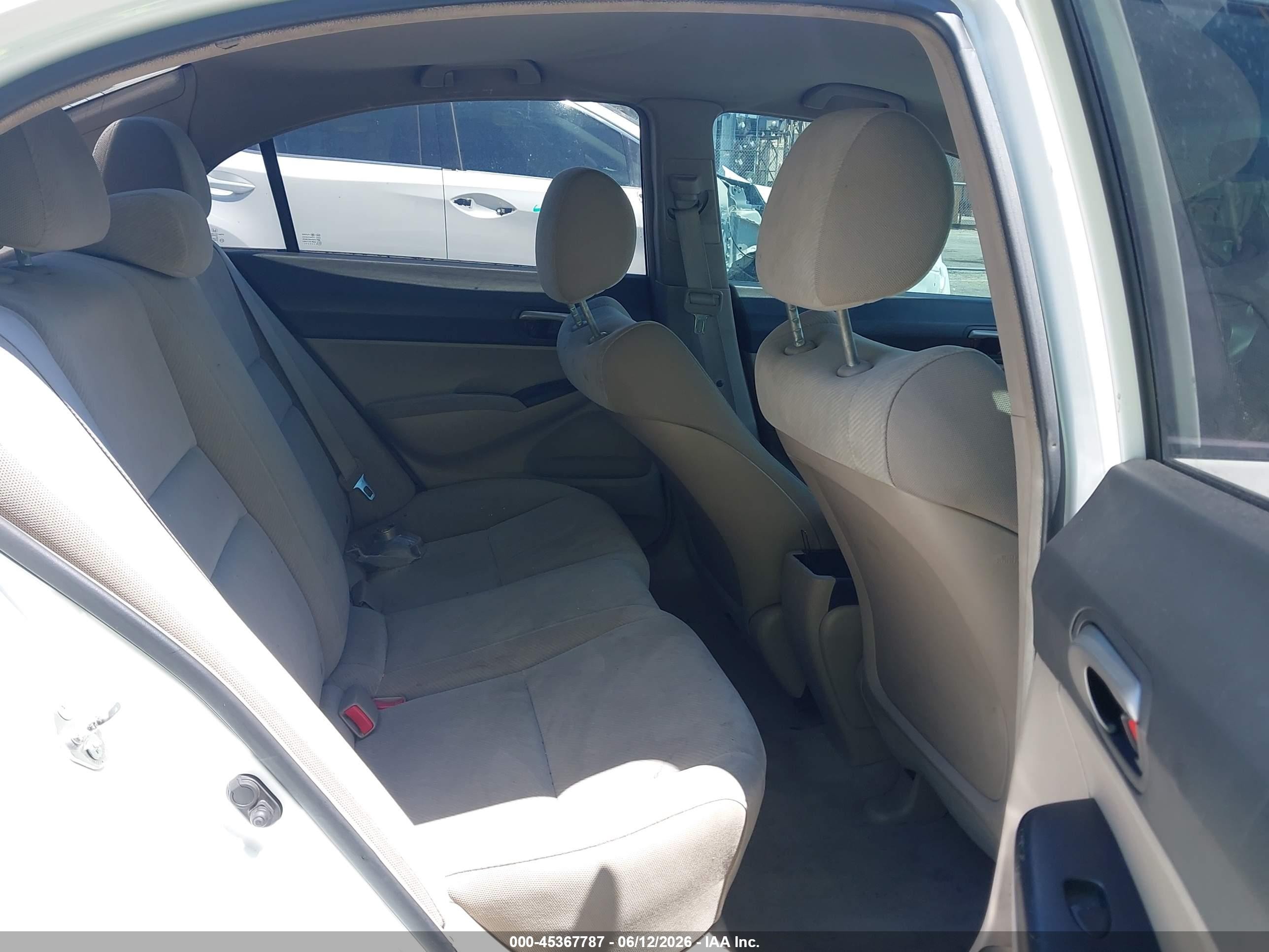 2011 Honda Civic Lx White vin: 2HGFA1F55BH514572