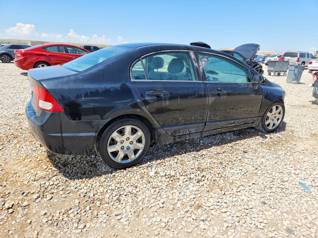 2011 Honda Civic Lx Black vin: 2HGFA1F55BH517701
