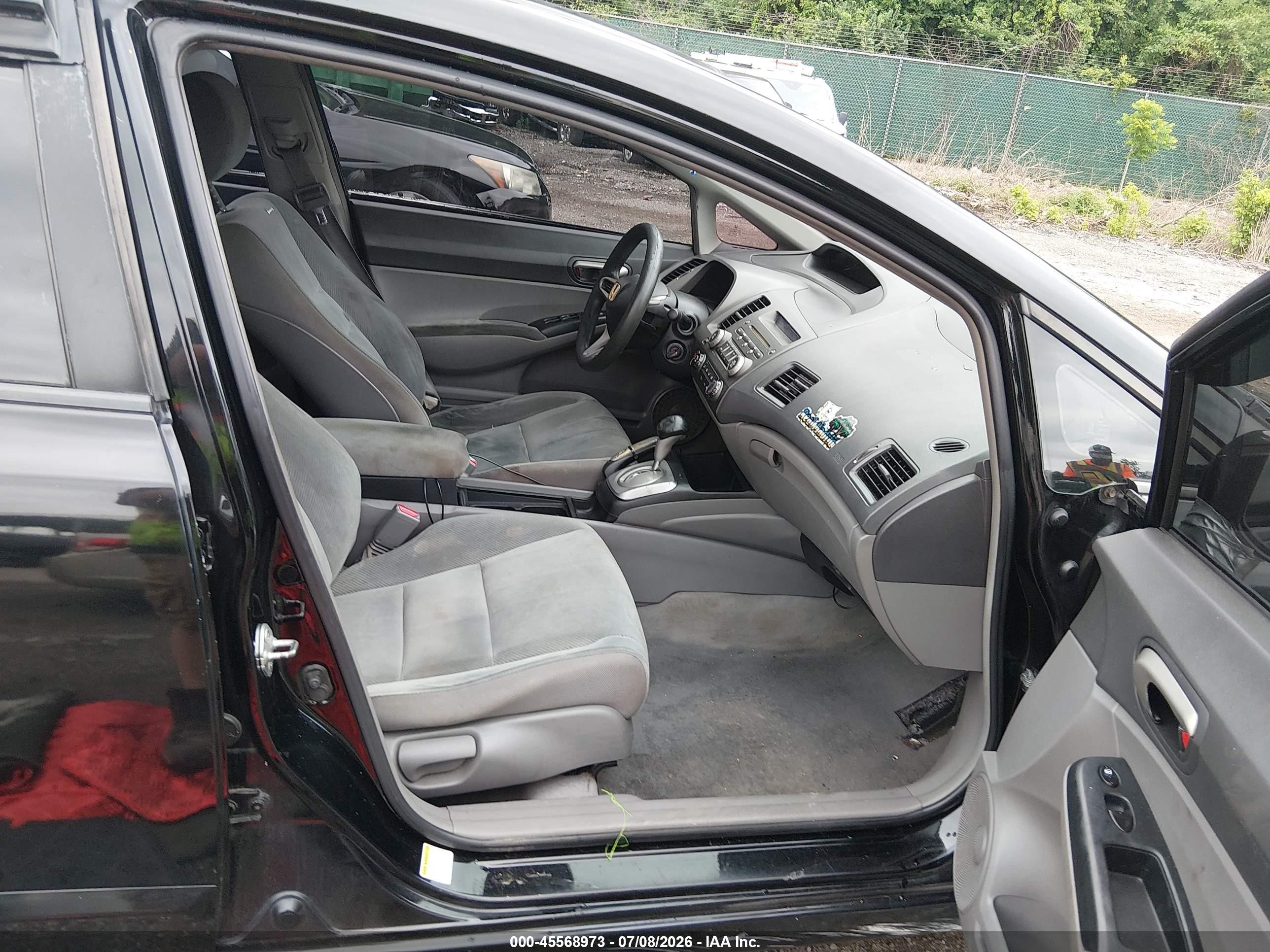 2011 Honda Civic Lx Black vin: 2HGFA1F55BH517990