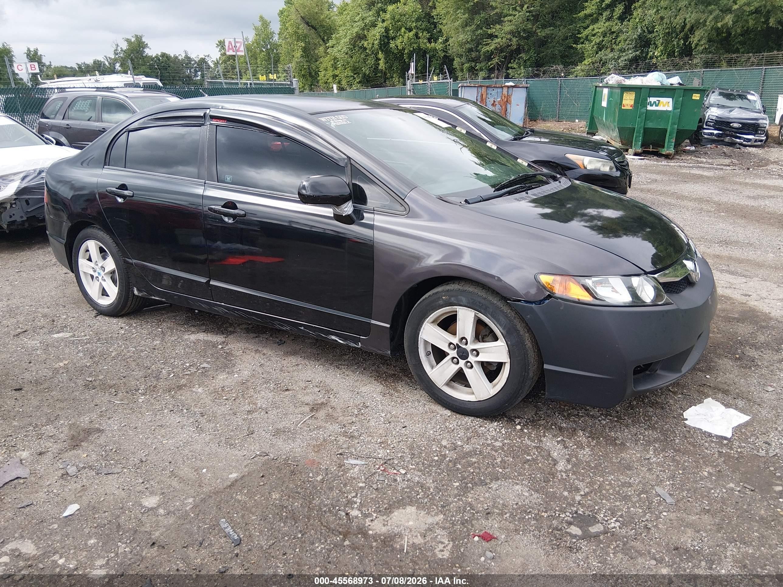 2011 Honda Civic Lx Black vin: 2HGFA1F55BH517990