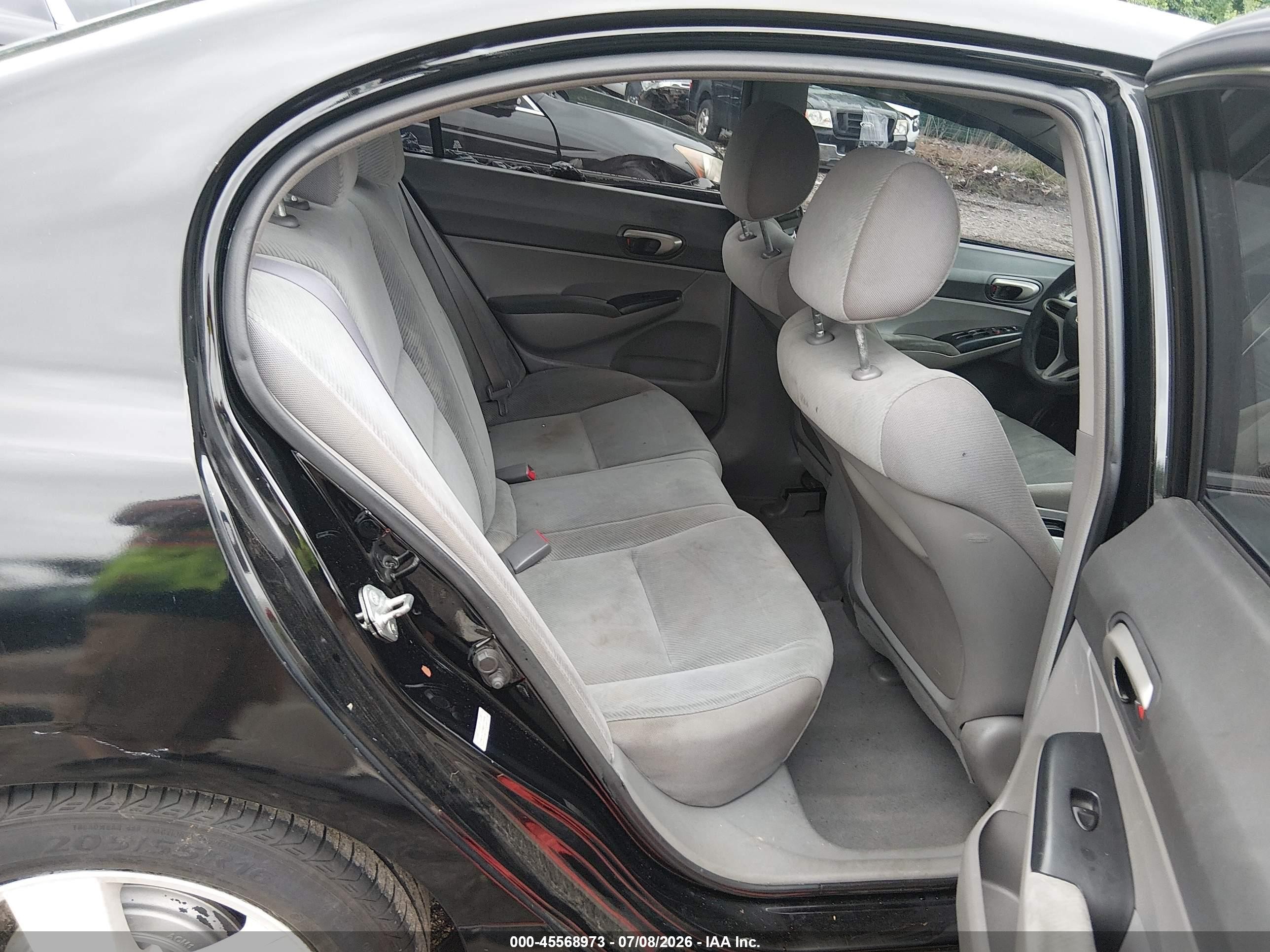 2011 Honda Civic Lx Black vin: 2HGFA1F55BH517990