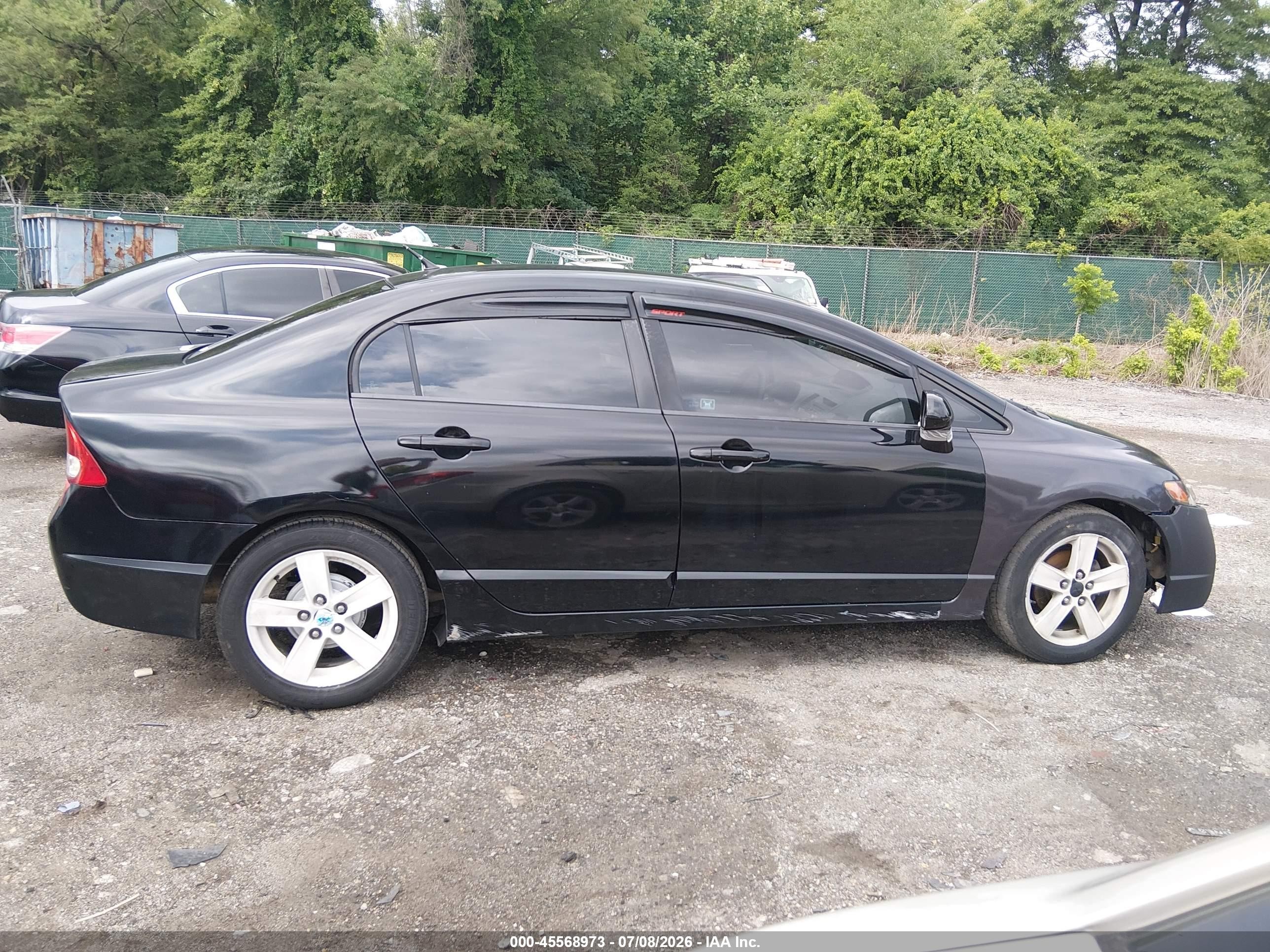 2011 Honda Civic Lx Black vin: 2HGFA1F55BH517990