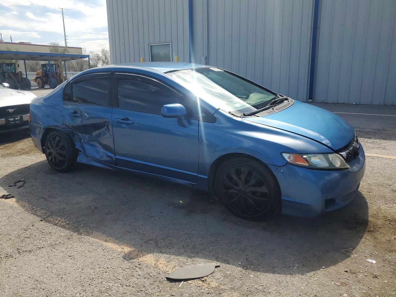 2011 Honda Civic Lx Blue vin: 2HGFA1F55BH530058