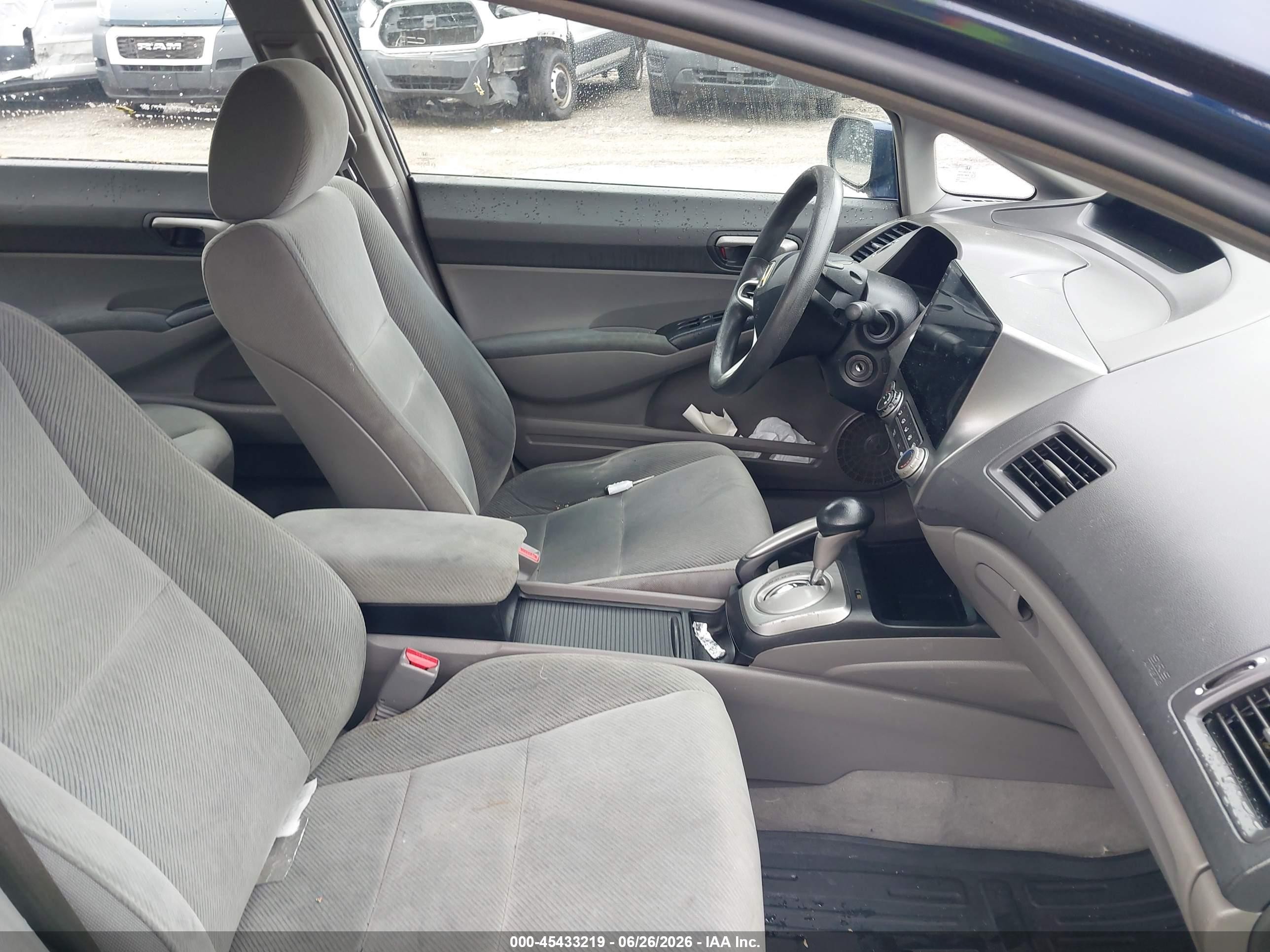 2011 Honda Civic Lx Blue vin: 2HGFA1F55BH535163