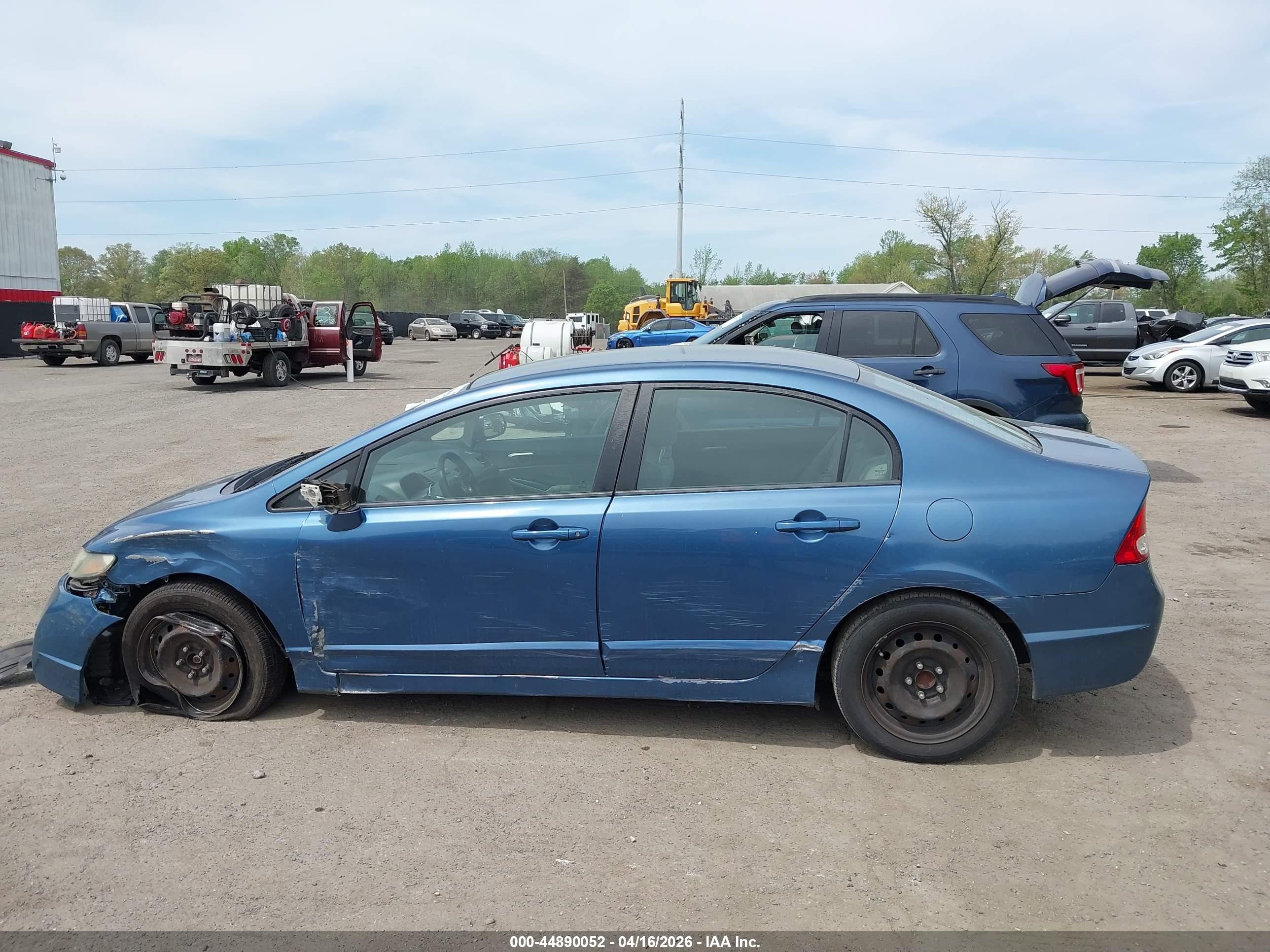 2010 Honda Civic Lx Blue vin: 2HGFA1F56AH304285