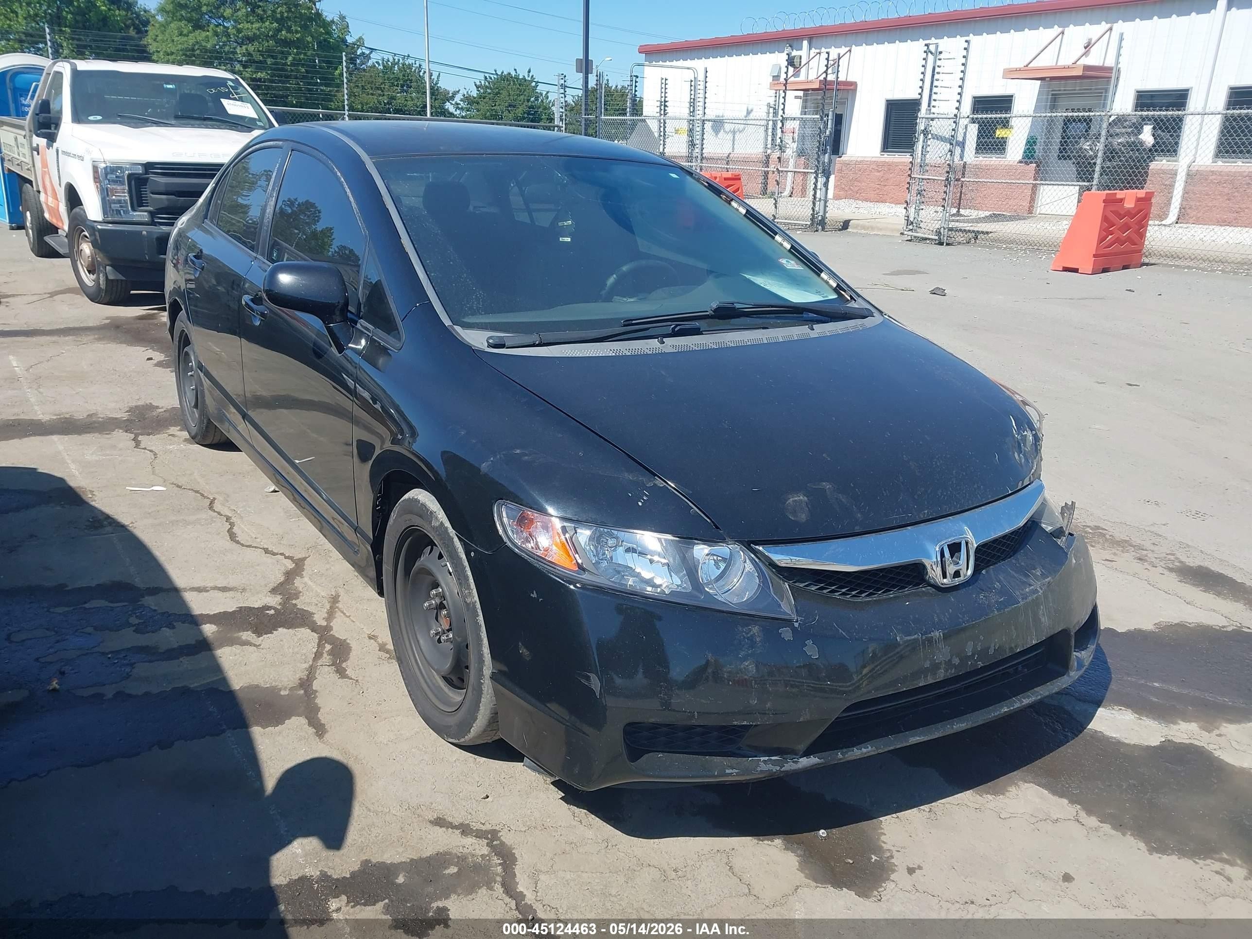 2010 Honda Civic Lx Black vin: 2HGFA1F56AH305050