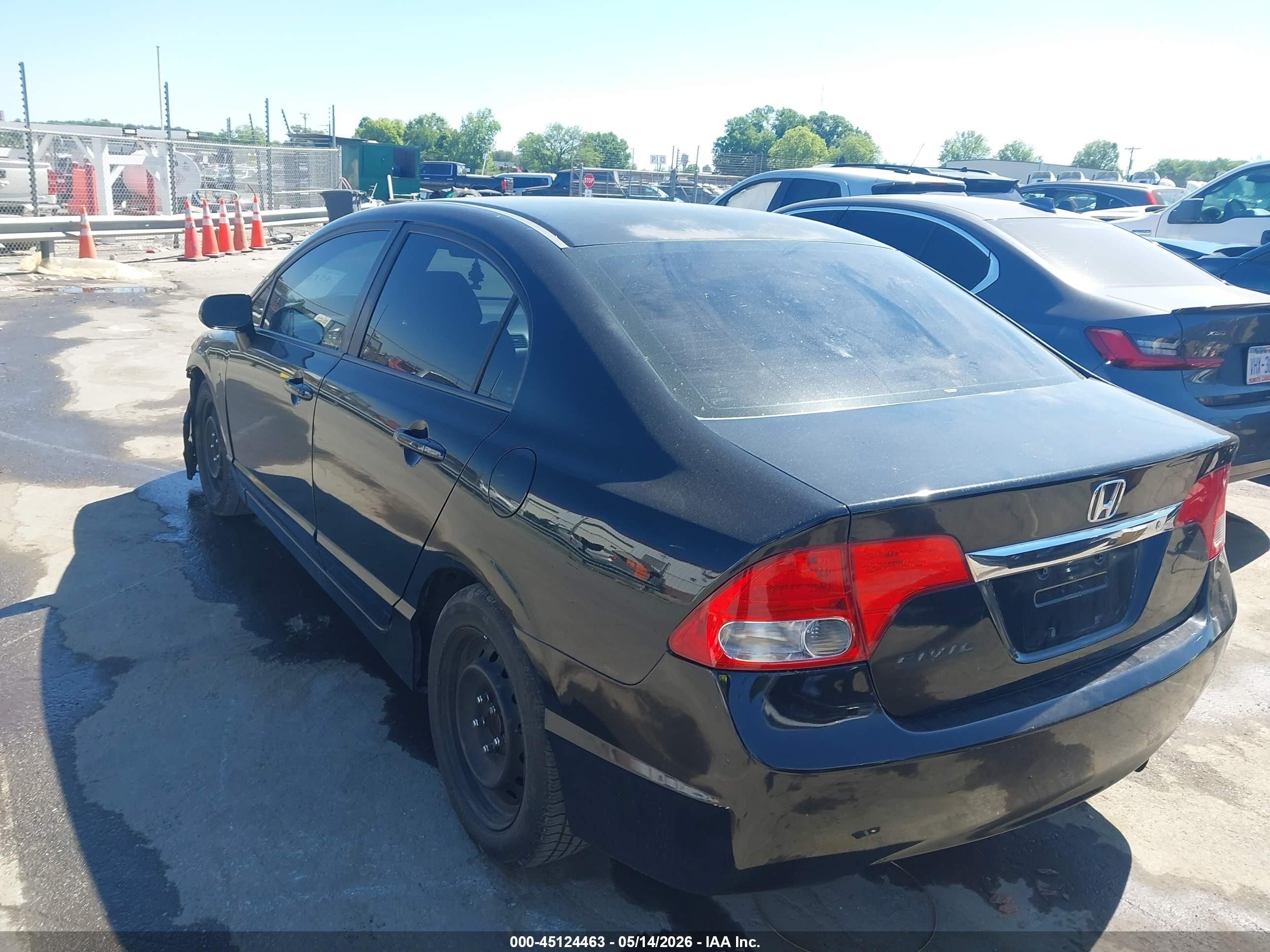 2010 Honda Civic Lx Black vin: 2HGFA1F56AH305050