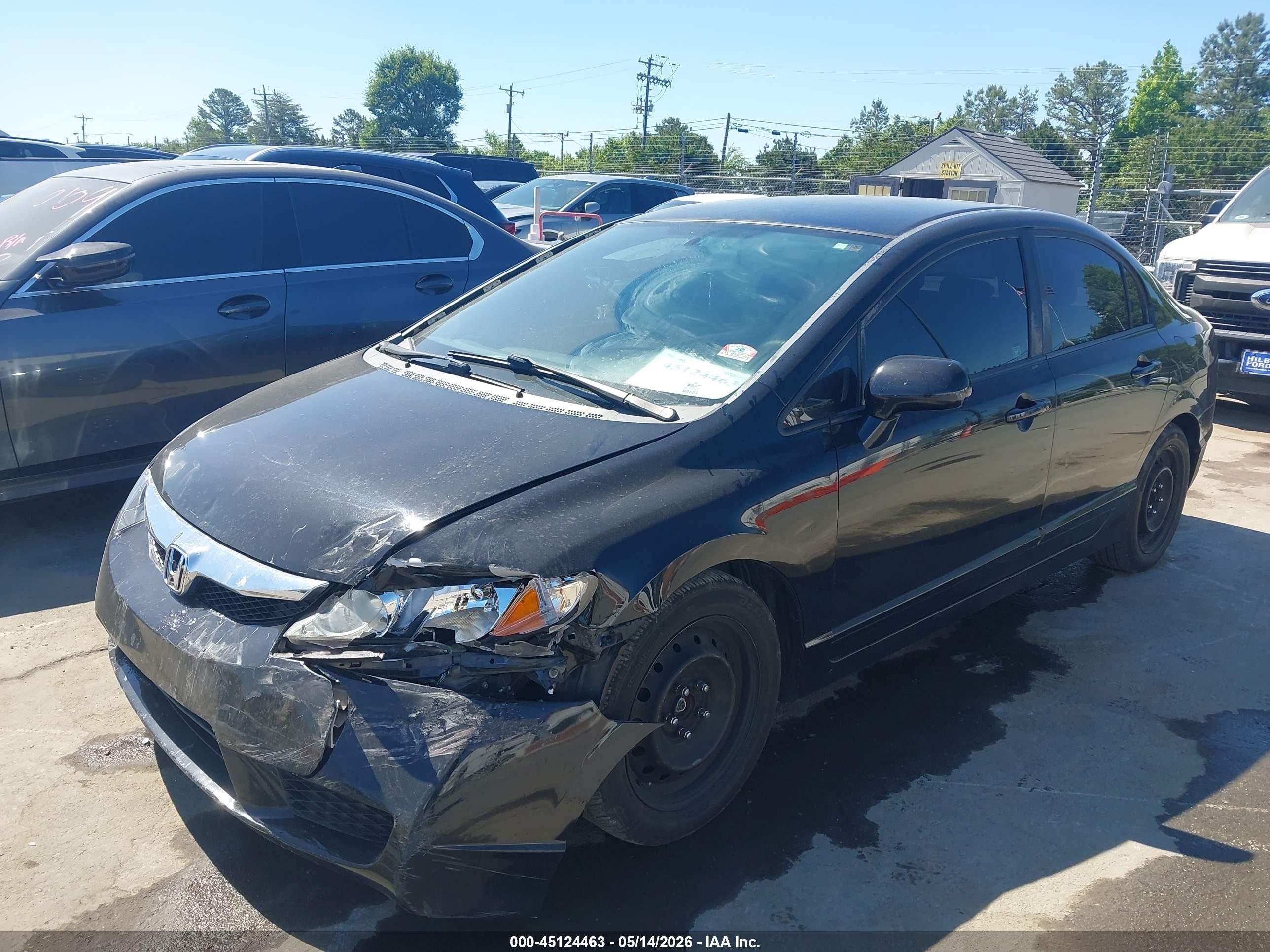 2010 Honda Civic Lx Black vin: 2HGFA1F56AH305050