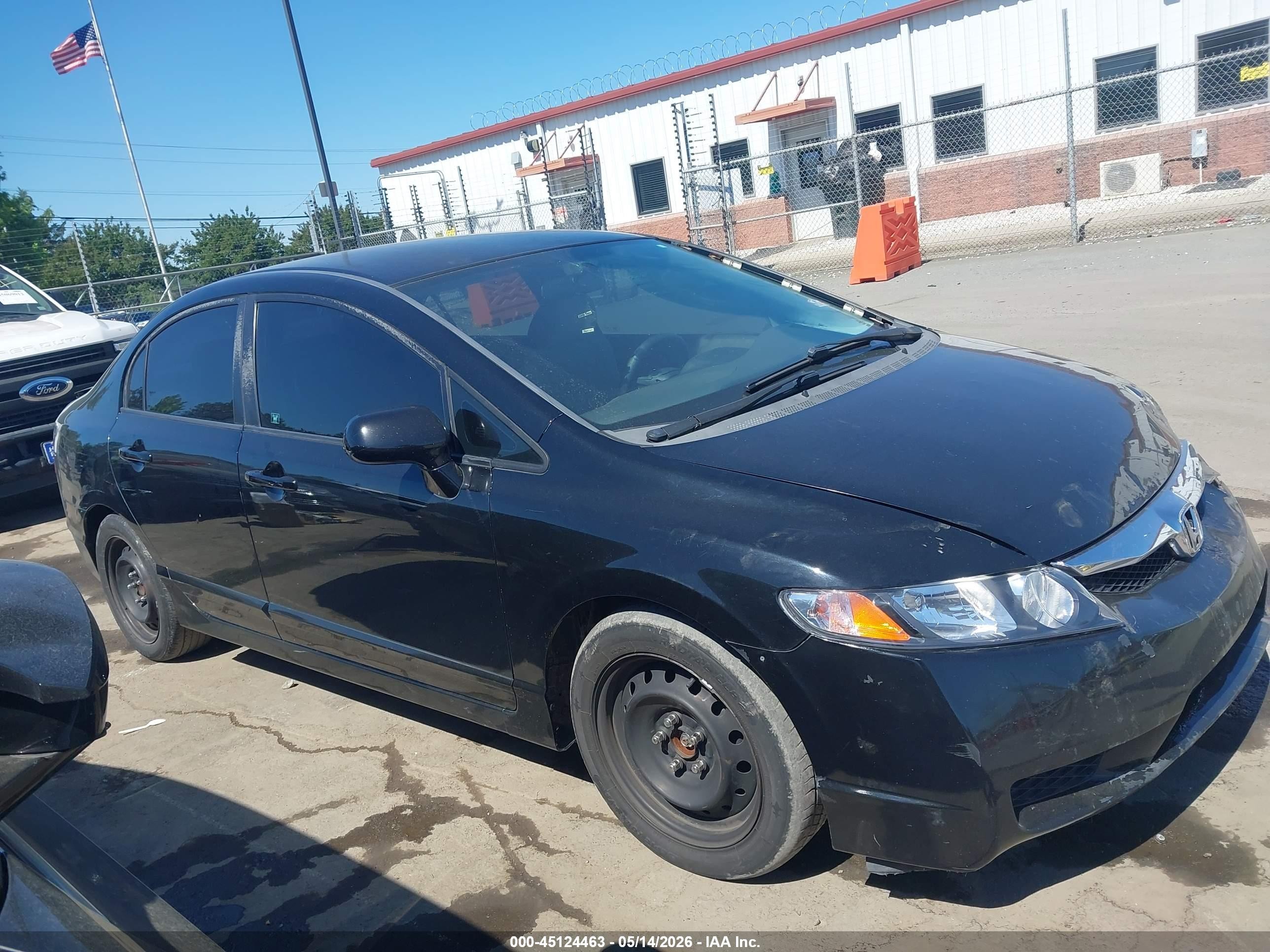 2010 Honda Civic Lx Black vin: 2HGFA1F56AH305050