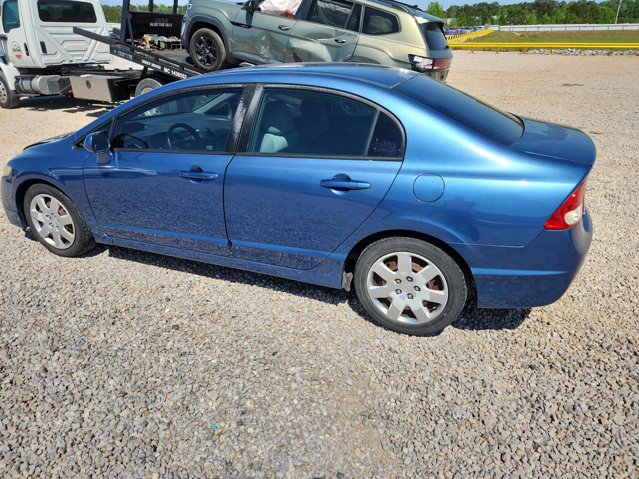 2010 Honda Civic Lx Blue vin: 2HGFA1F56AH306134