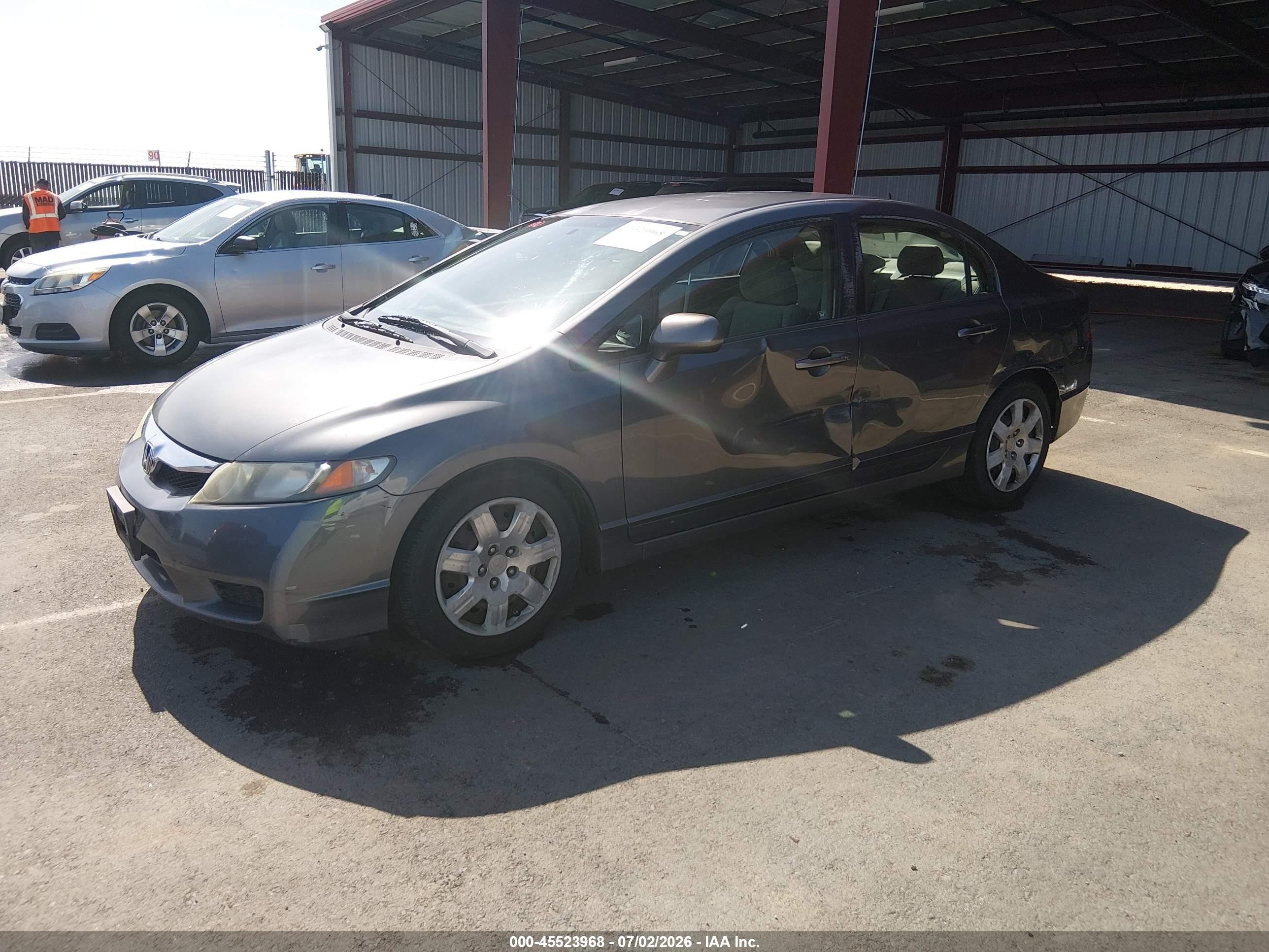 2010 Honda Civic Lx Silver vin: 2HGFA1F56AH308210