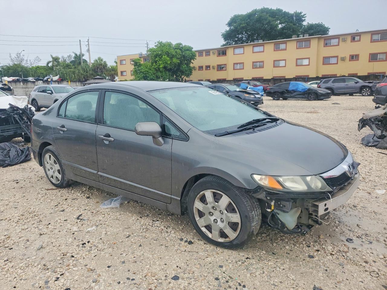 2010 Honda Civic Lx Gray vin: 2HGFA1F56AH308255