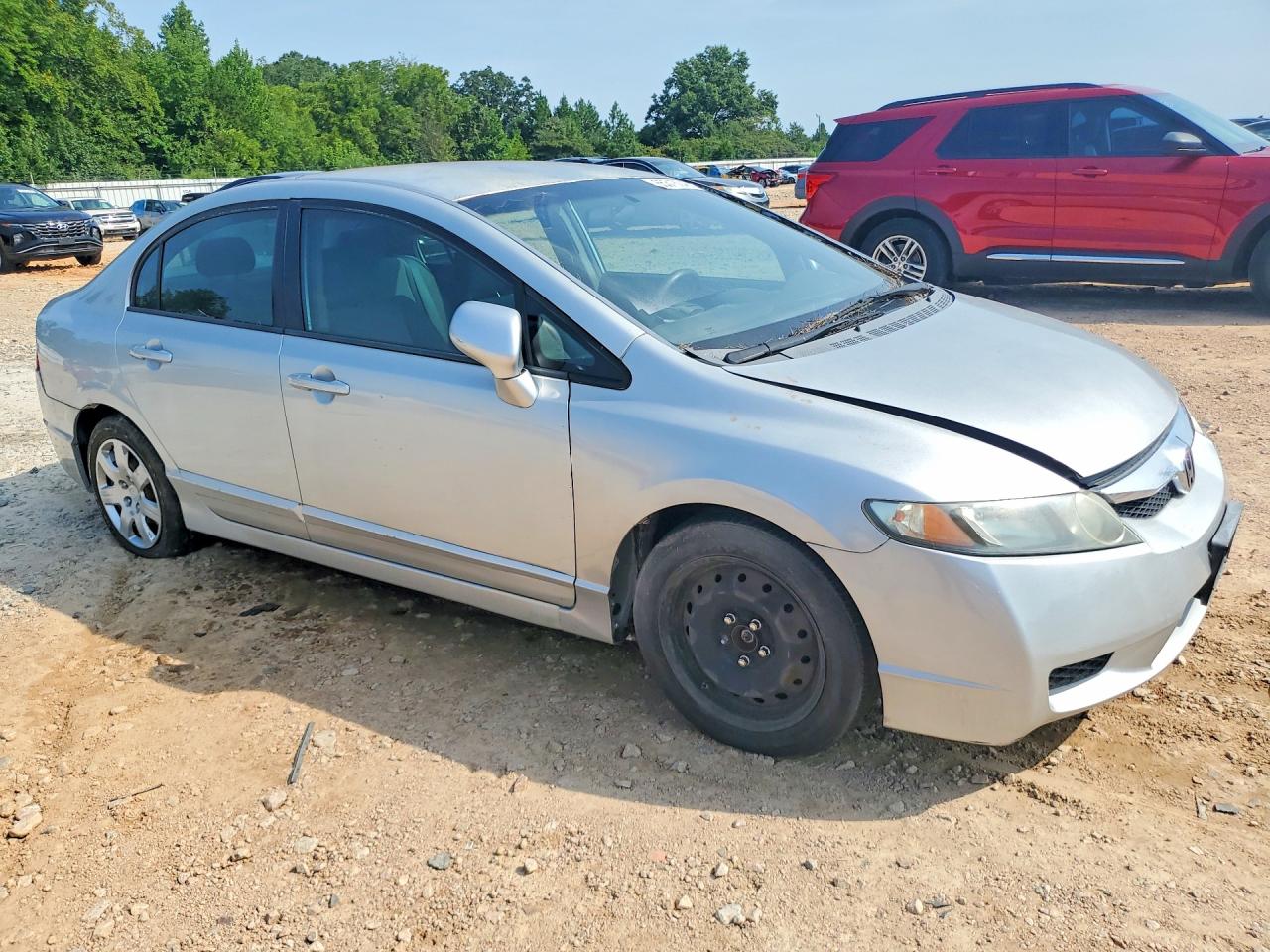 2010 Honda Civic Lx Silver vin: 2HGFA1F56AH312256