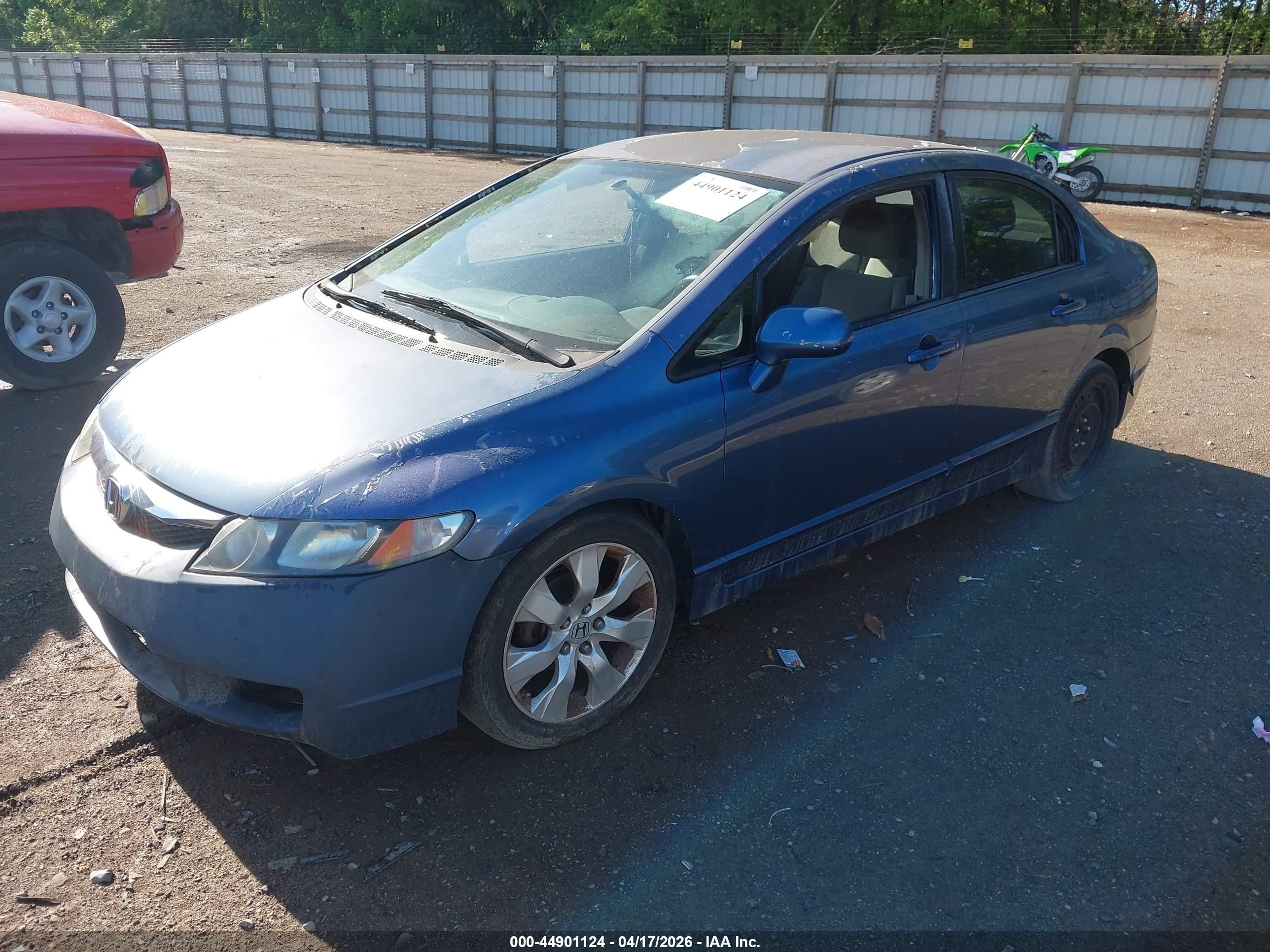 2010 Honda Civic Lx Blue vin: 2HGFA1F56AH317344
