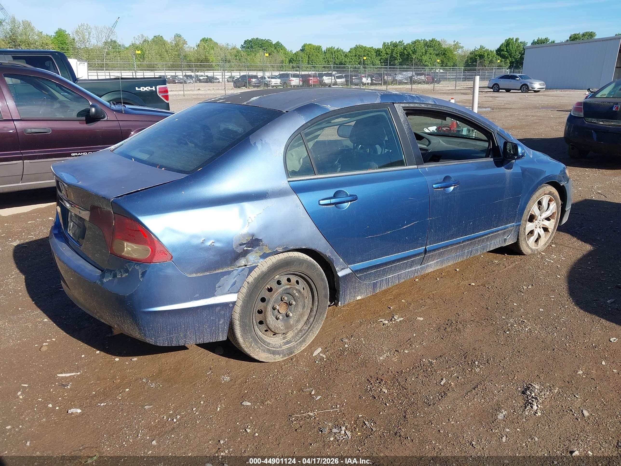2010 Honda Civic Lx Blue vin: 2HGFA1F56AH317344