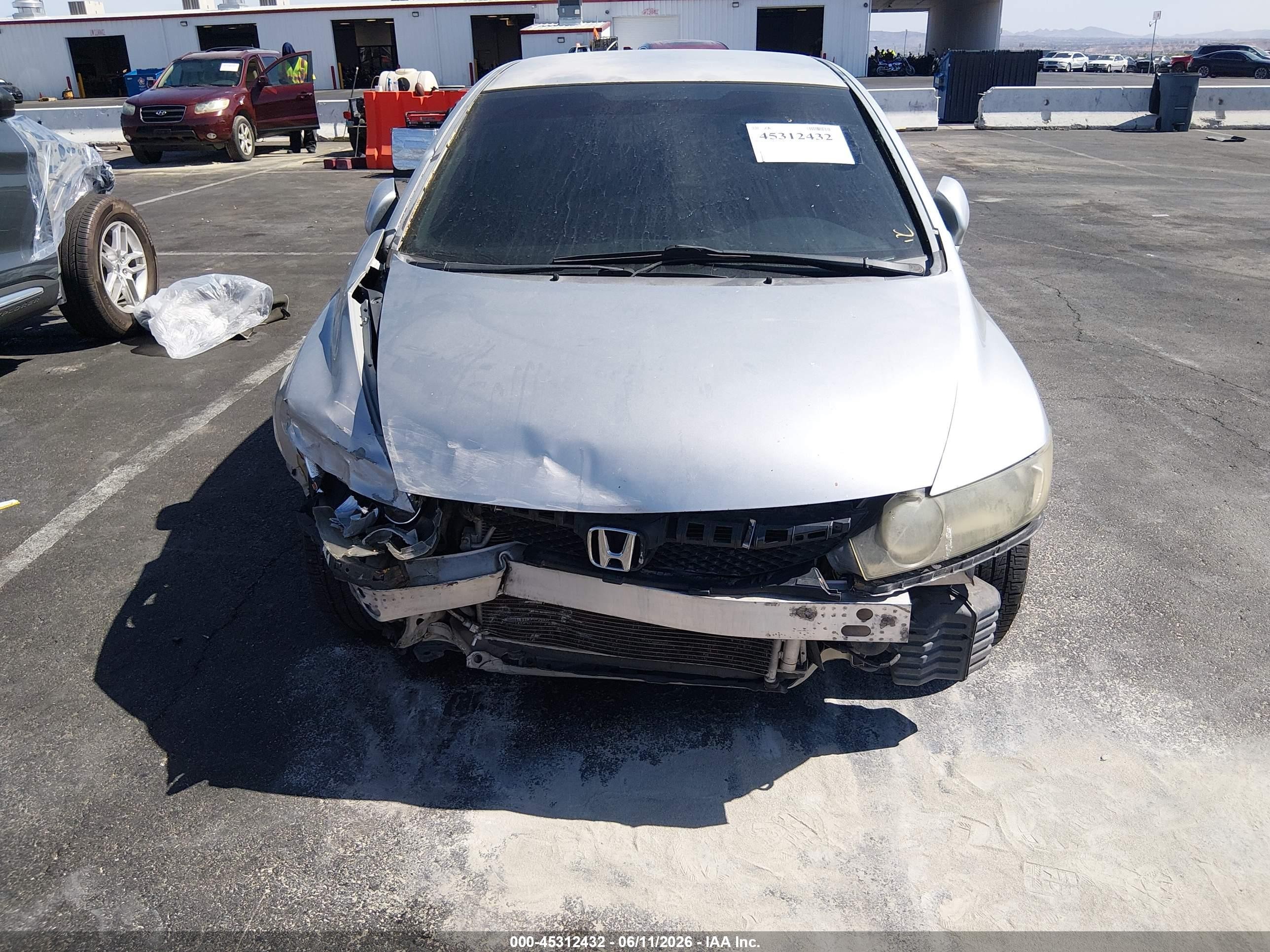 2010 Honda Civic Lx Silver vin: 2HGFA1F56AH318865