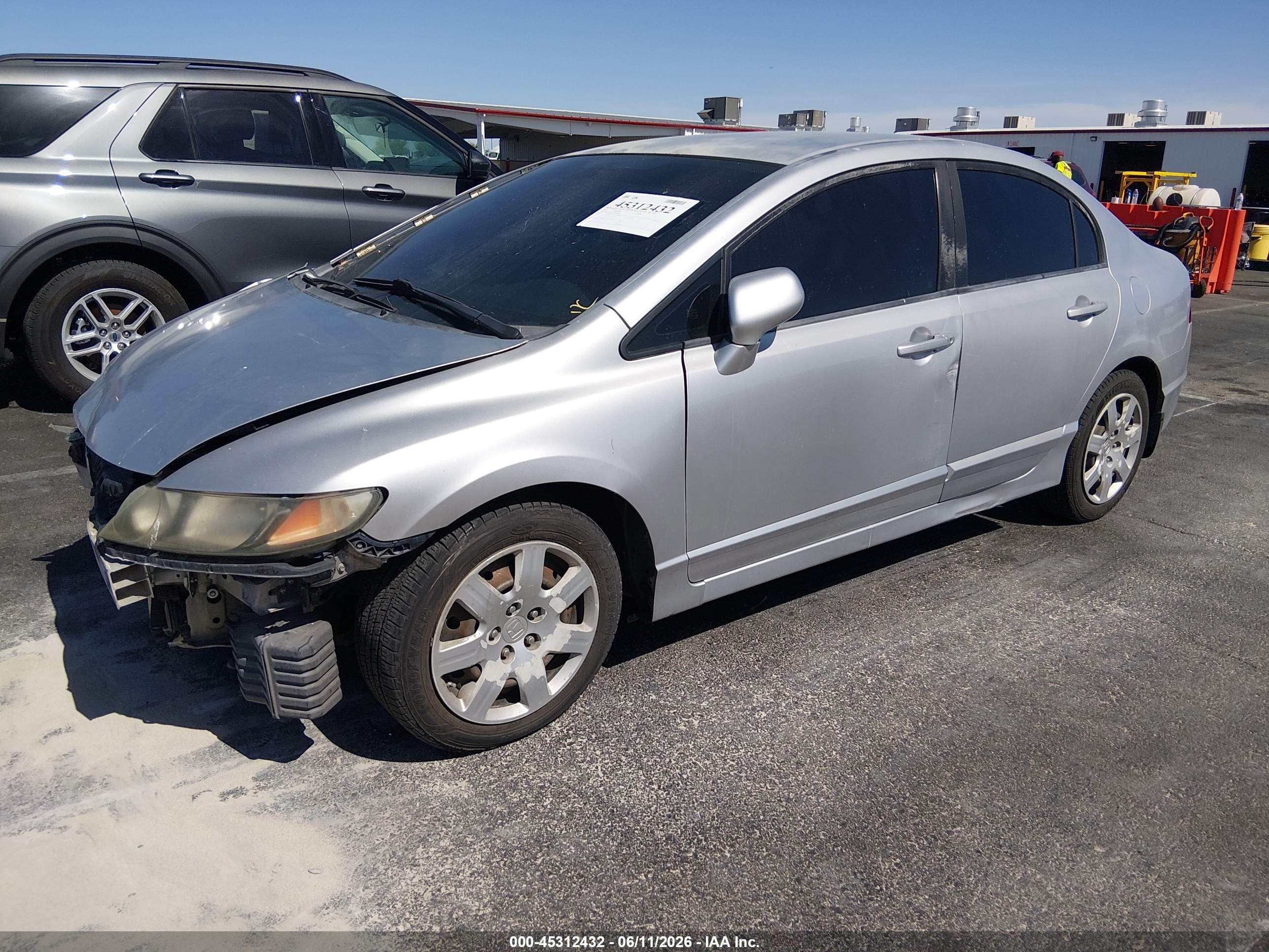 2010 Honda Civic Lx Silver vin: 2HGFA1F56AH318865