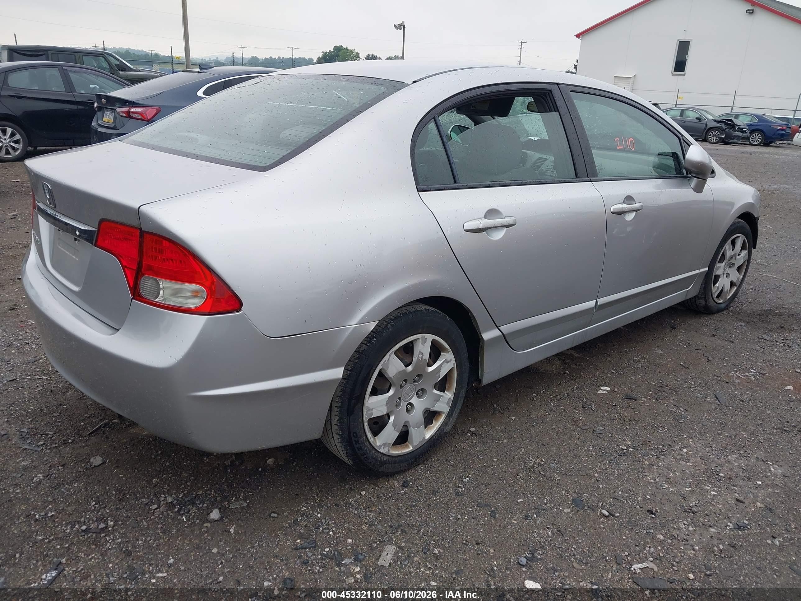 2010 Honda Civic Lx Silver vin: 2HGFA1F56AH325363