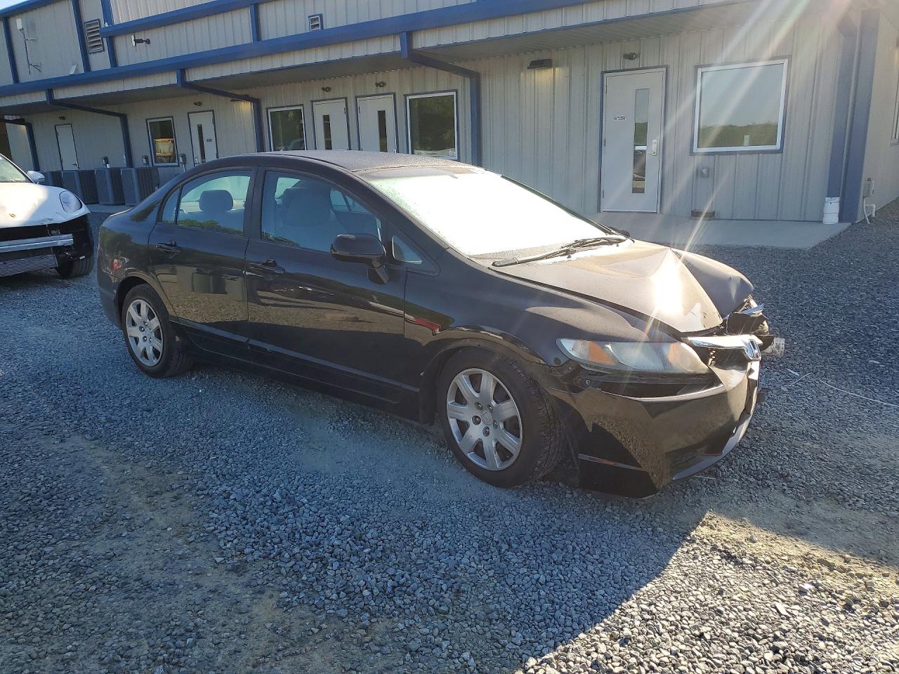 2010 Honda Civic Lx Black vin: 2HGFA1F56AH328134